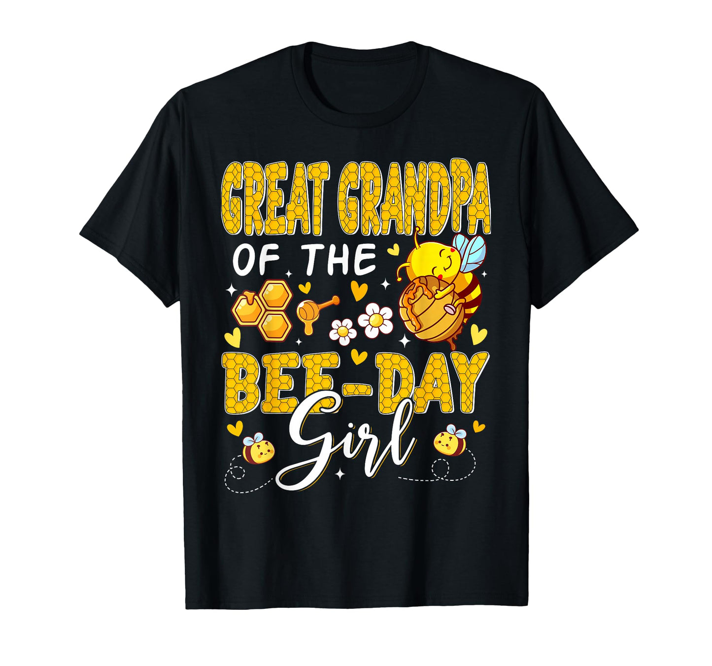 Great Grandpa Bee Day Flower T-Shirt - Aesthetic Graphic for Adults - T-Shirt, Sweatshirt, Hoodie