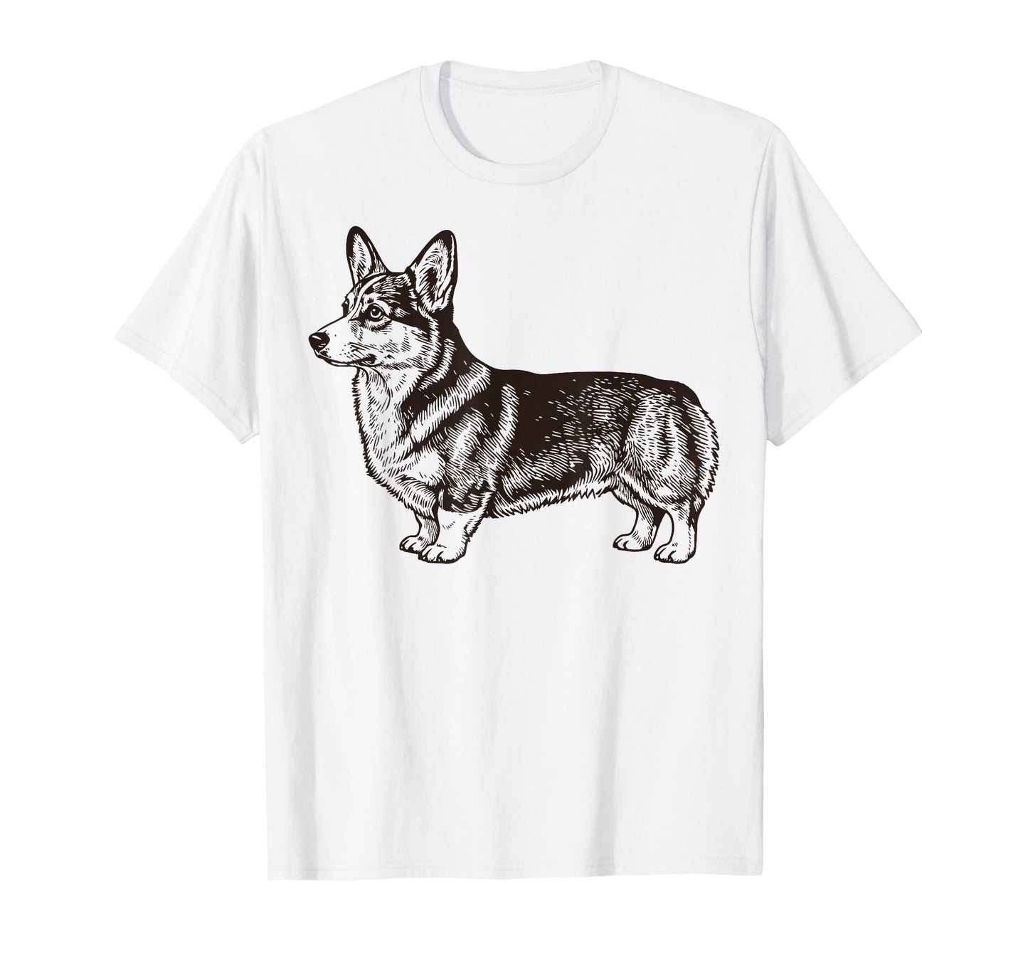 Corgi Illustration Corgi Illustration T-Shirt - Minimalist Print Unisex - T-Shirt, Sweatshirt, Hoodie