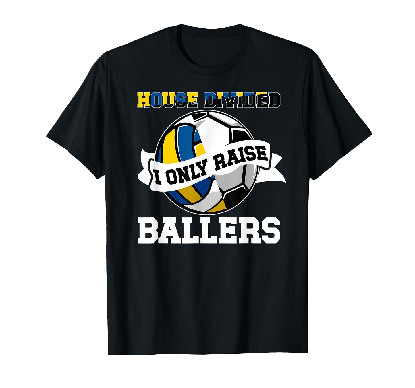 House Divided I Only Raise Ballers T-Shirt - Graphic Print for Adults - T-Shirt, Sweatshirt, Hoodie