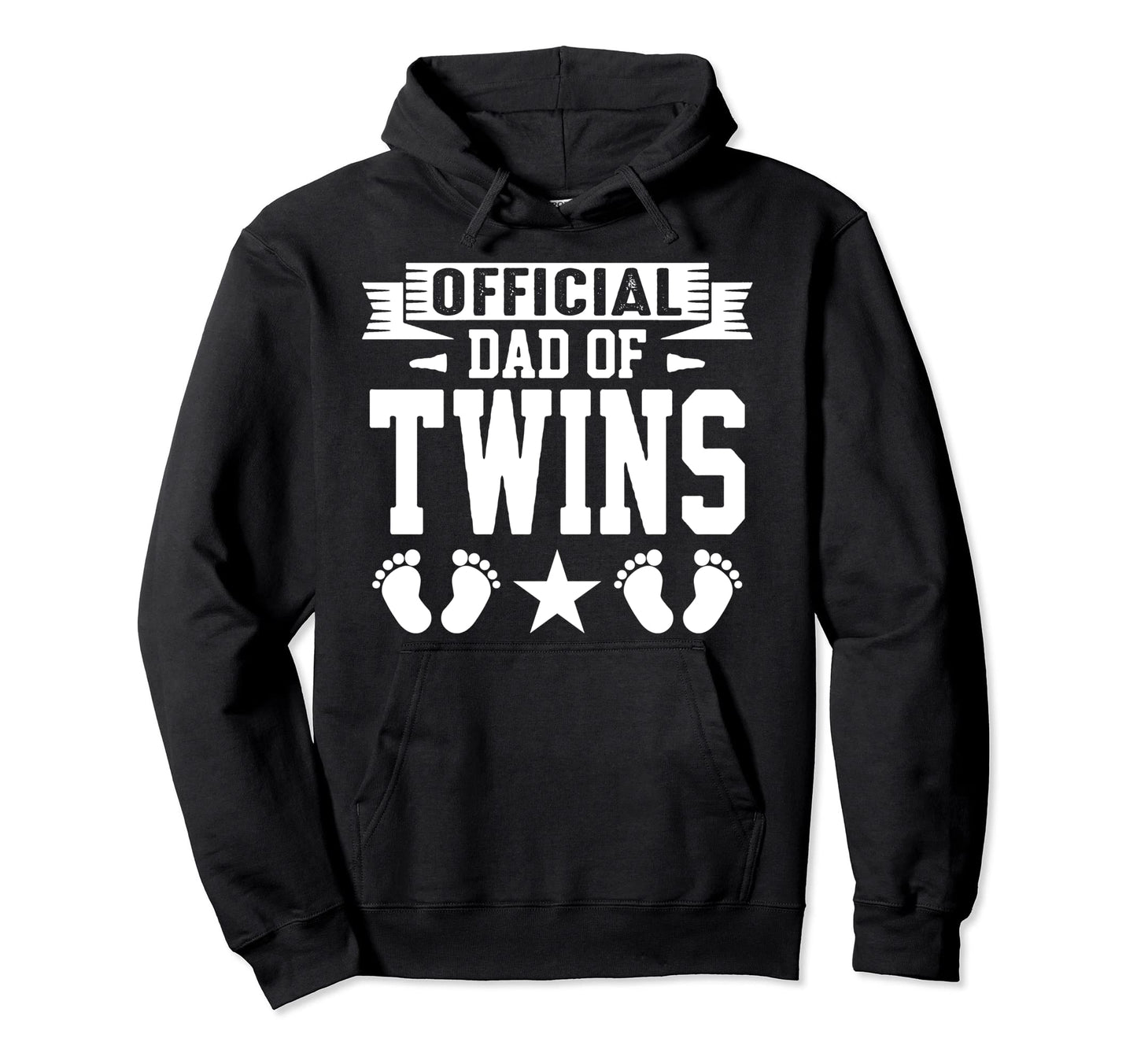 Dad Twins Proud Father Twins Hoodie - Novelty Apparel for Adults - T-Shirt, Sweatshirt, Hoodie