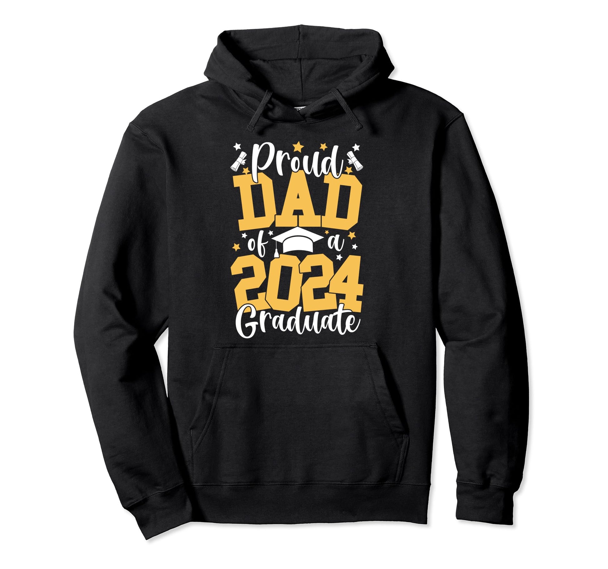 Proud Dad Class 2024 Graduate Matching Hoodie - Minimalist Print Unisex - T-Shirt, Sweatshirt, Hoodie