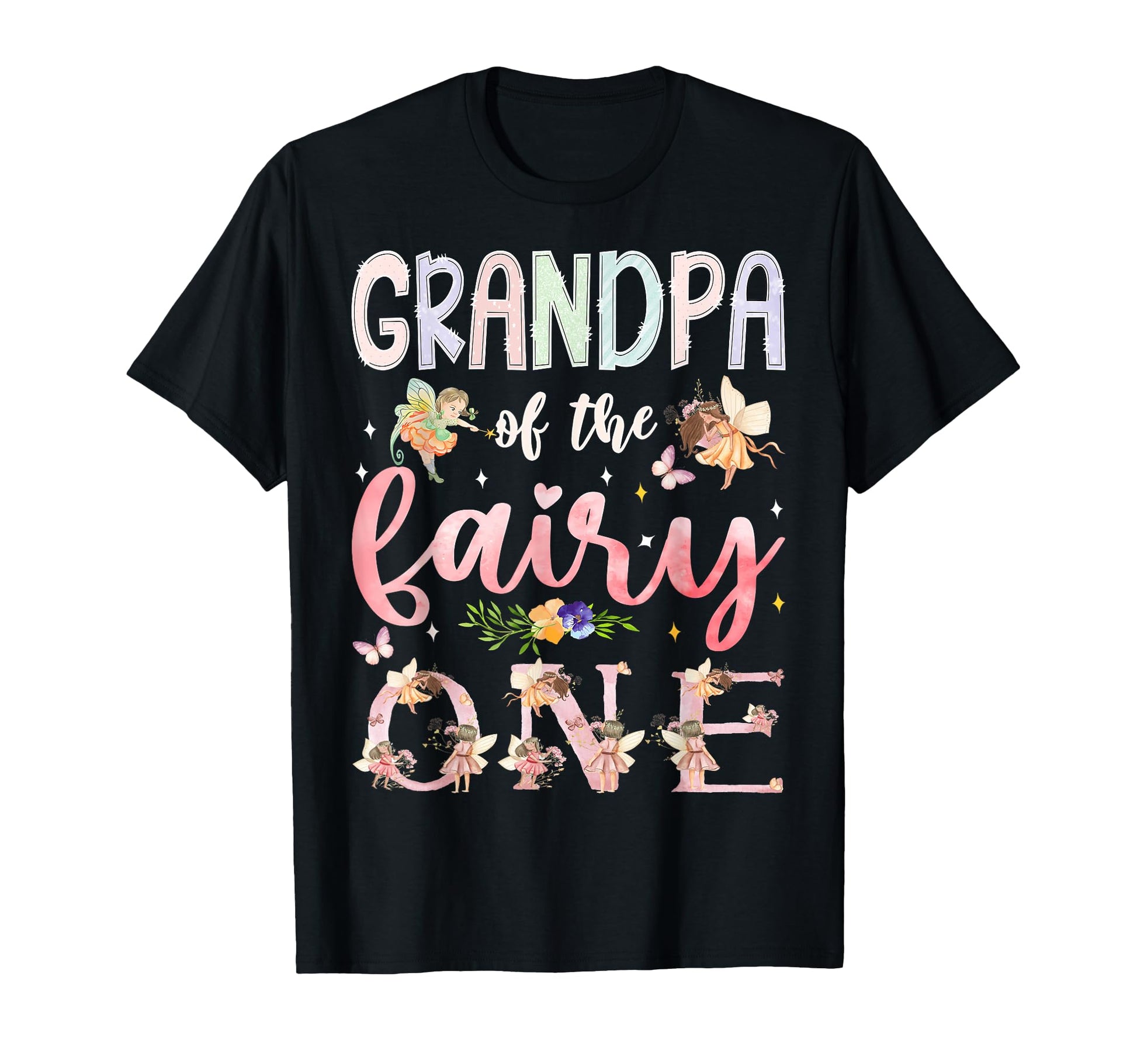 Grandpa Fairy One 1St Birthday T-Shirt - Casual Everyday Wear for Adults - T-Shirt, Sweatshirt, Hoodie