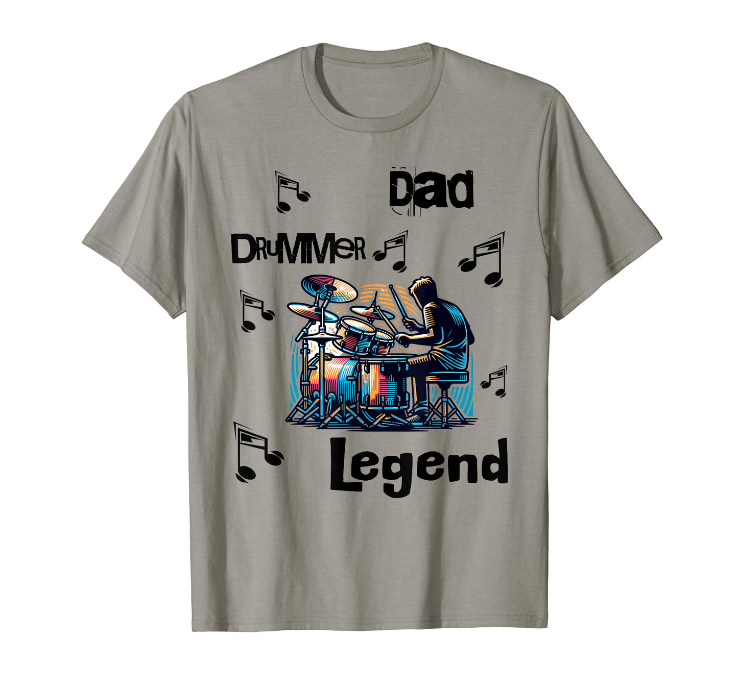 Dad Drummer Legend Musician Drums T-Shirt - Trendy Graphic Men Women - T-Shirt, Sweatshirt, Hoodie