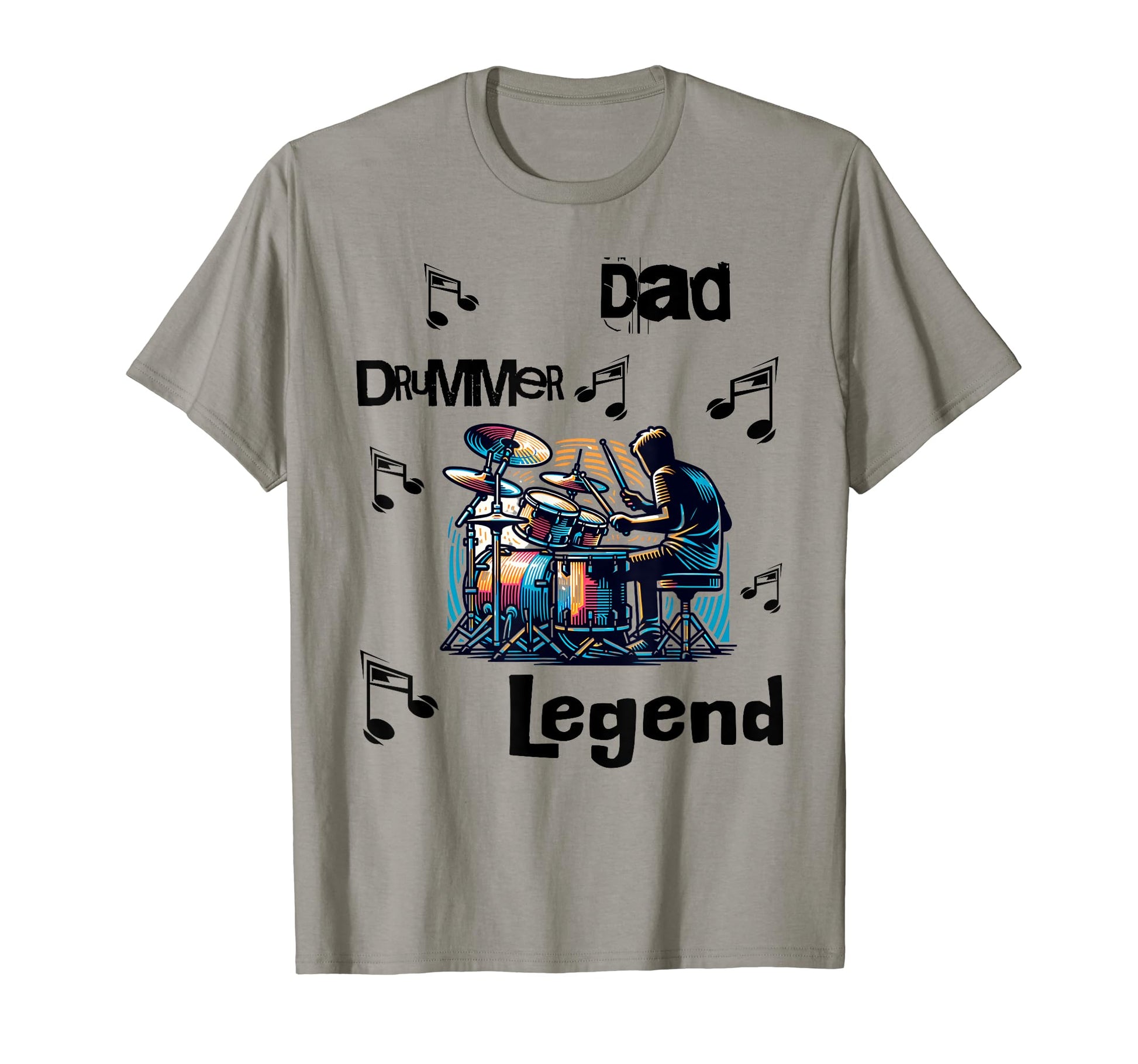 Dad Drummer Legend Musician Drums T-Shirt - Trendy Graphic Men Women - T-Shirt, Sweatshirt, Hoodie