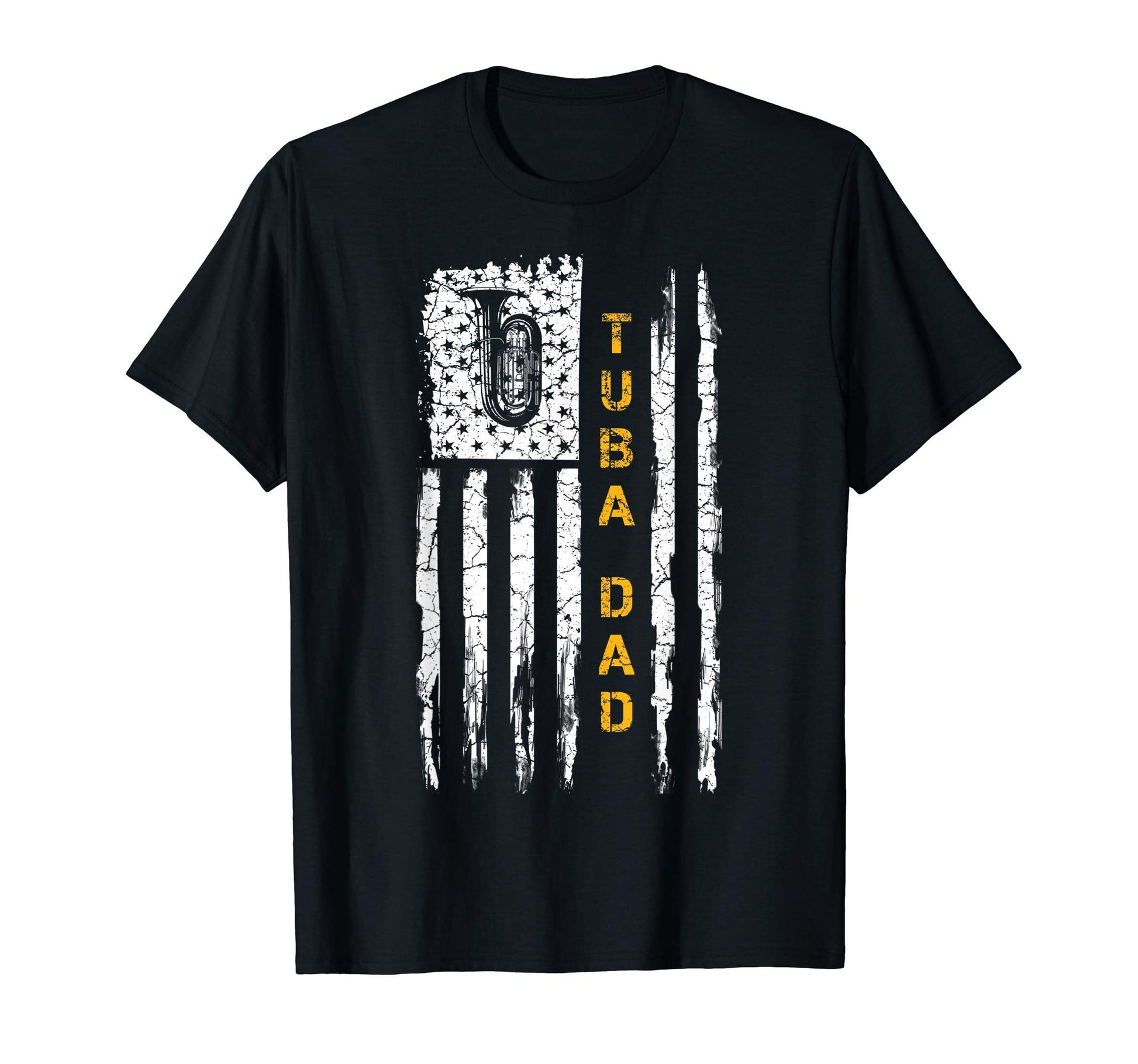 Usa American Flag Tuba Dad Musician T-Shirt - Minimalist Print Unisex - T-Shirt, Sweatshirt, Hoodie