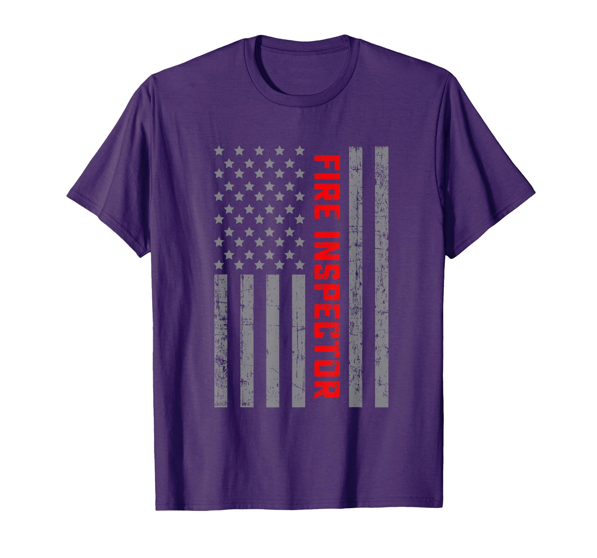 Fire Inspector Us Flag Dad T-Shirt - Graphic Print Unisex - T-Shirt, Sweatshirt, Hoodie