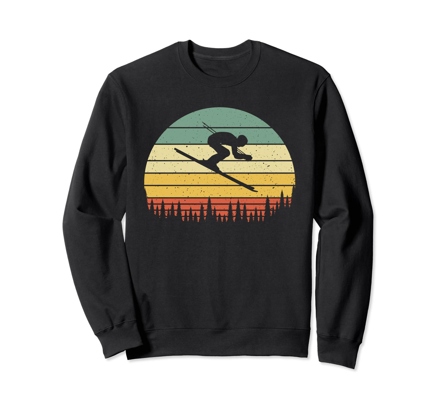 Ski Sunset Skier Skiing Dad Ski Lovers Sweatshirt - Novelty Apparel Unisex - T-Shirt, Sweatshirt, Hoodie
