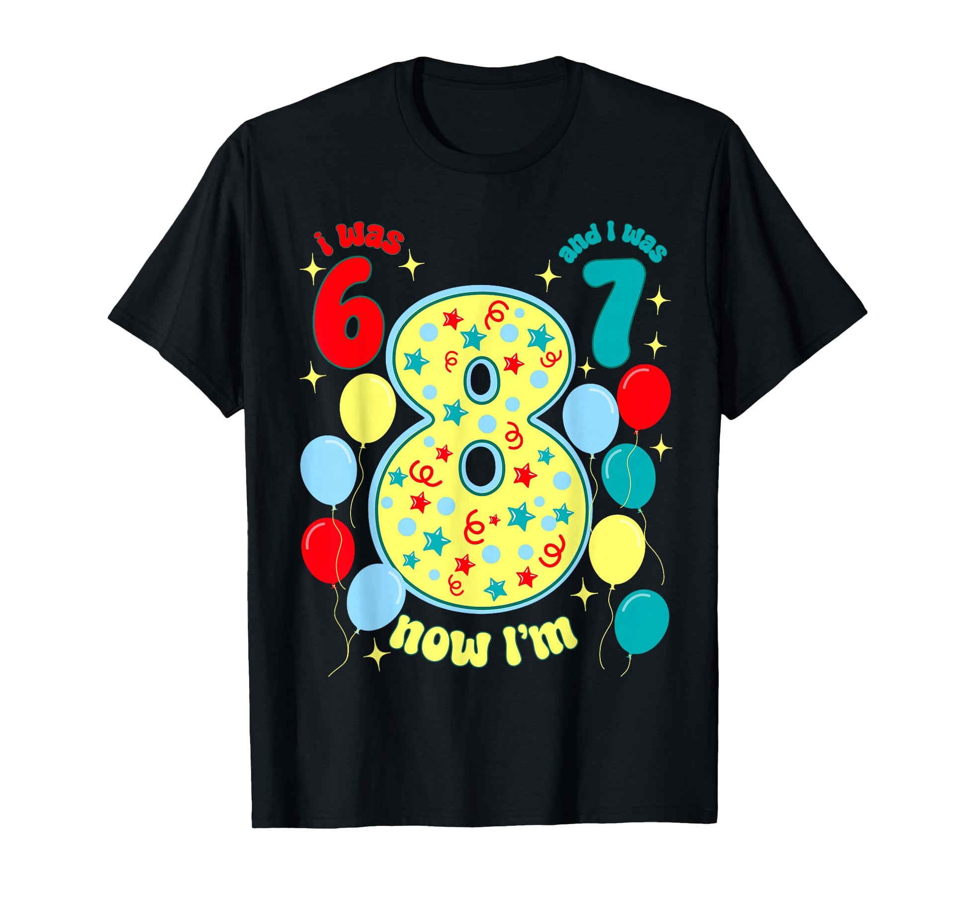 I Was 6 I Was 7 Now Im 8 T-Shirt - Aesthetic Graphic Unisex - T-Shirt, Sweatshirt, Hoodie