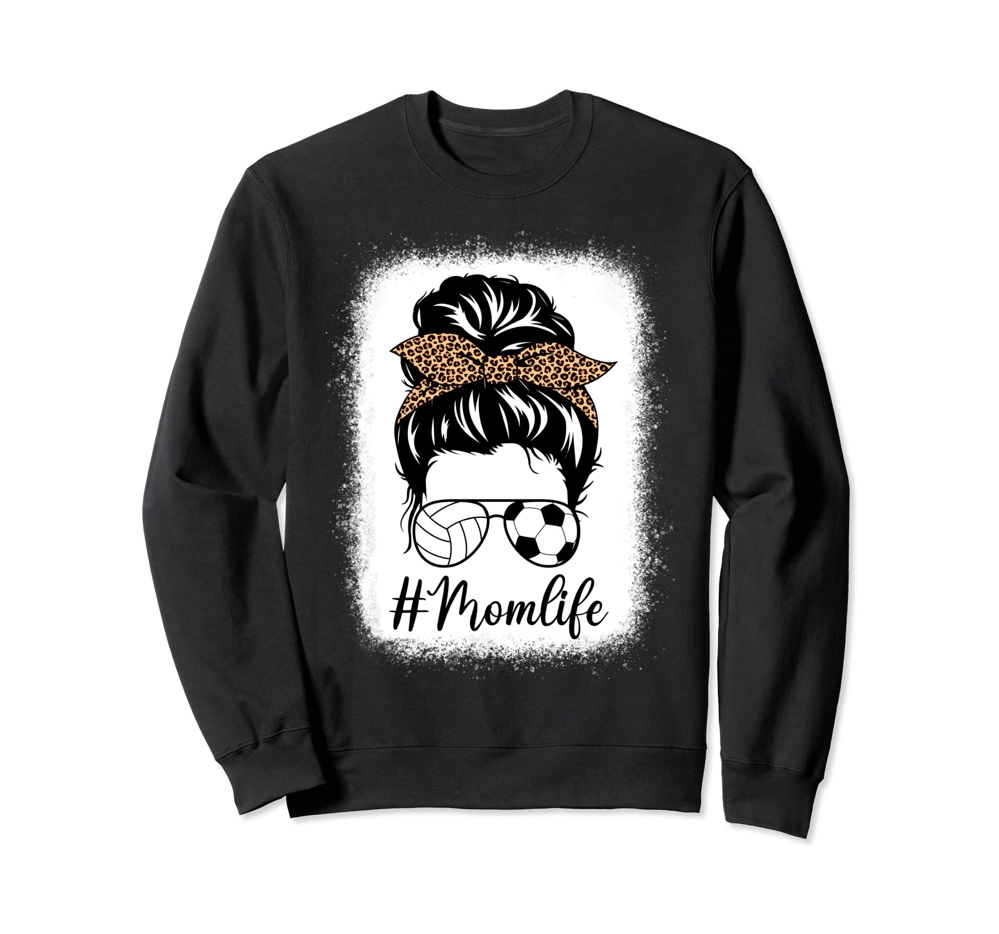 Mothers Day Volleyball And Soccer Mom Sweatshirt - Unique Graphic Unisex - T-Shirt, Sweatshirt, Hoodie