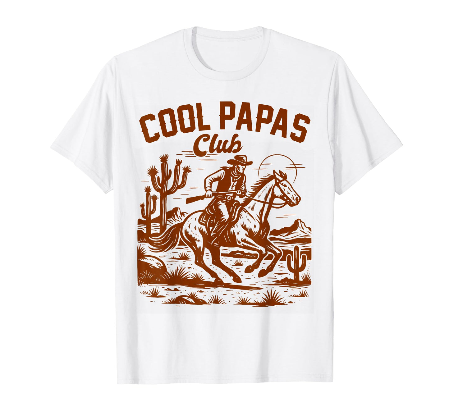 Papas Club Grandpa Cowboys Desert Vibes T-Shirt - Unique Graphic Unisex - T-Shirt, Sweatshirt, Hoodie