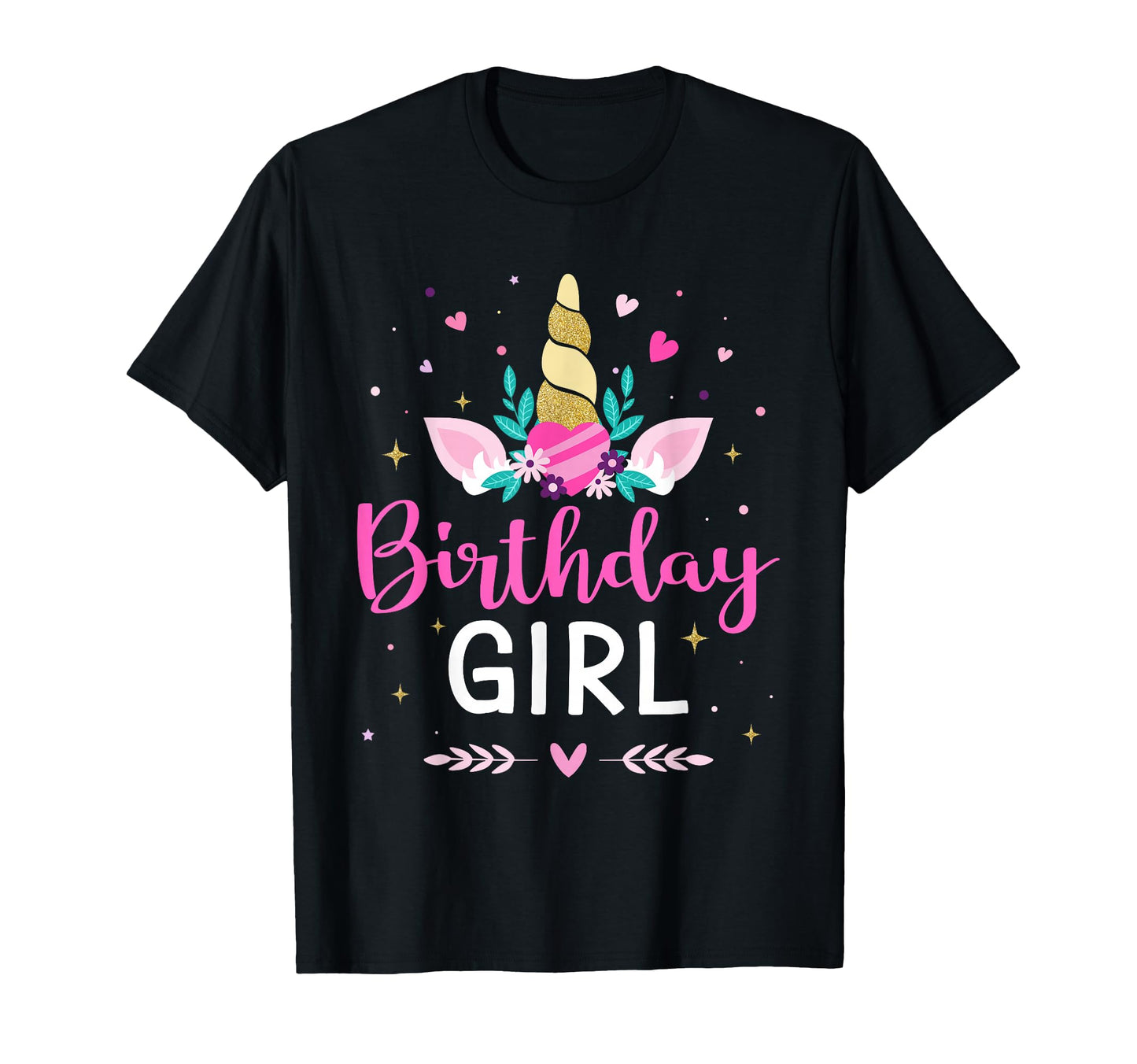 Birthday Princess Matching Family Unicorn T-Shirt - Unique Graphic Unisex - T-Shirt, Sweatshirt, Hoodie