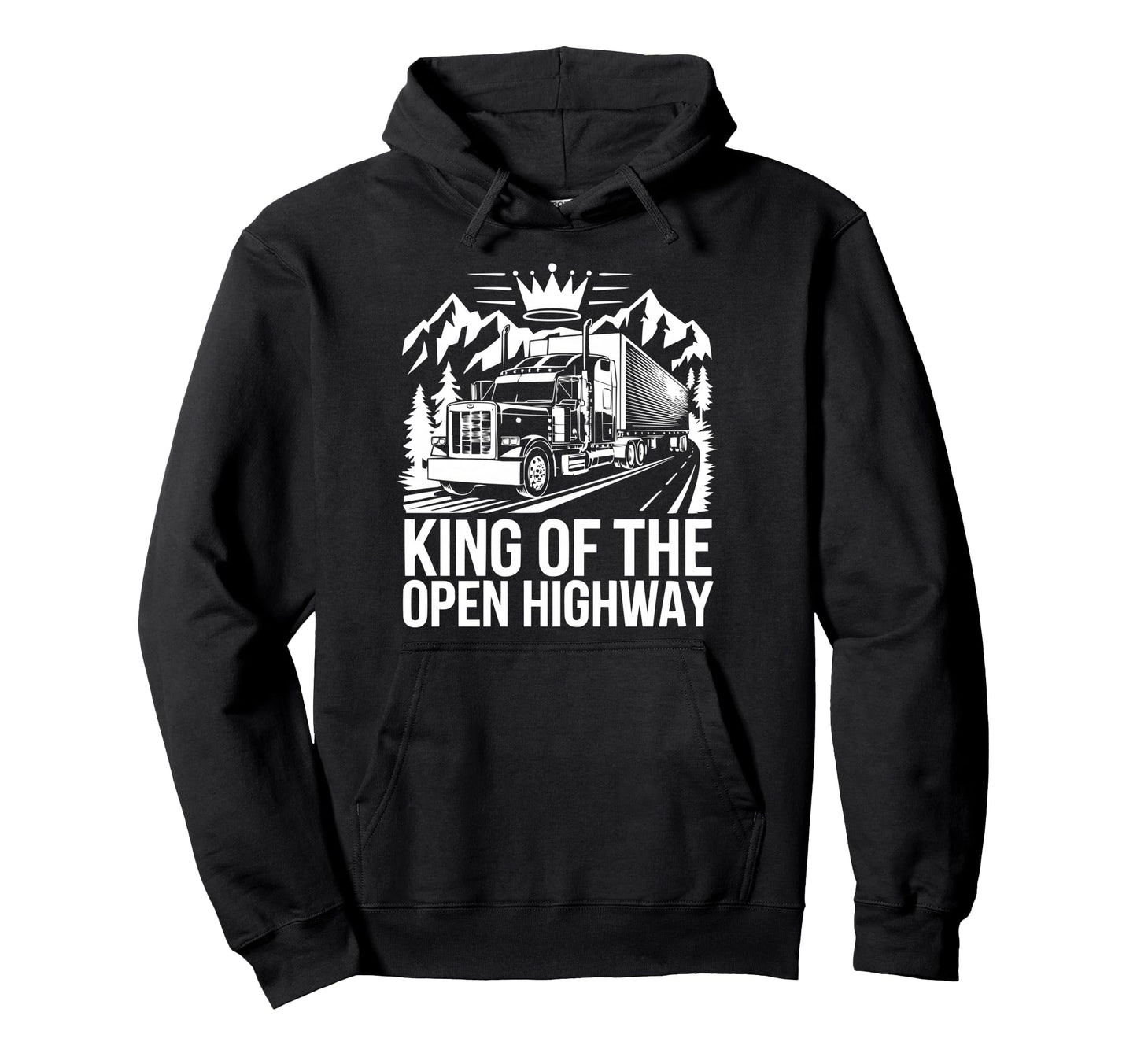 Long Haul Trucker Truck Driver Proud Hoodie - Minimalist Print Men Women - T-Shirt, Sweatshirt, Hoodie