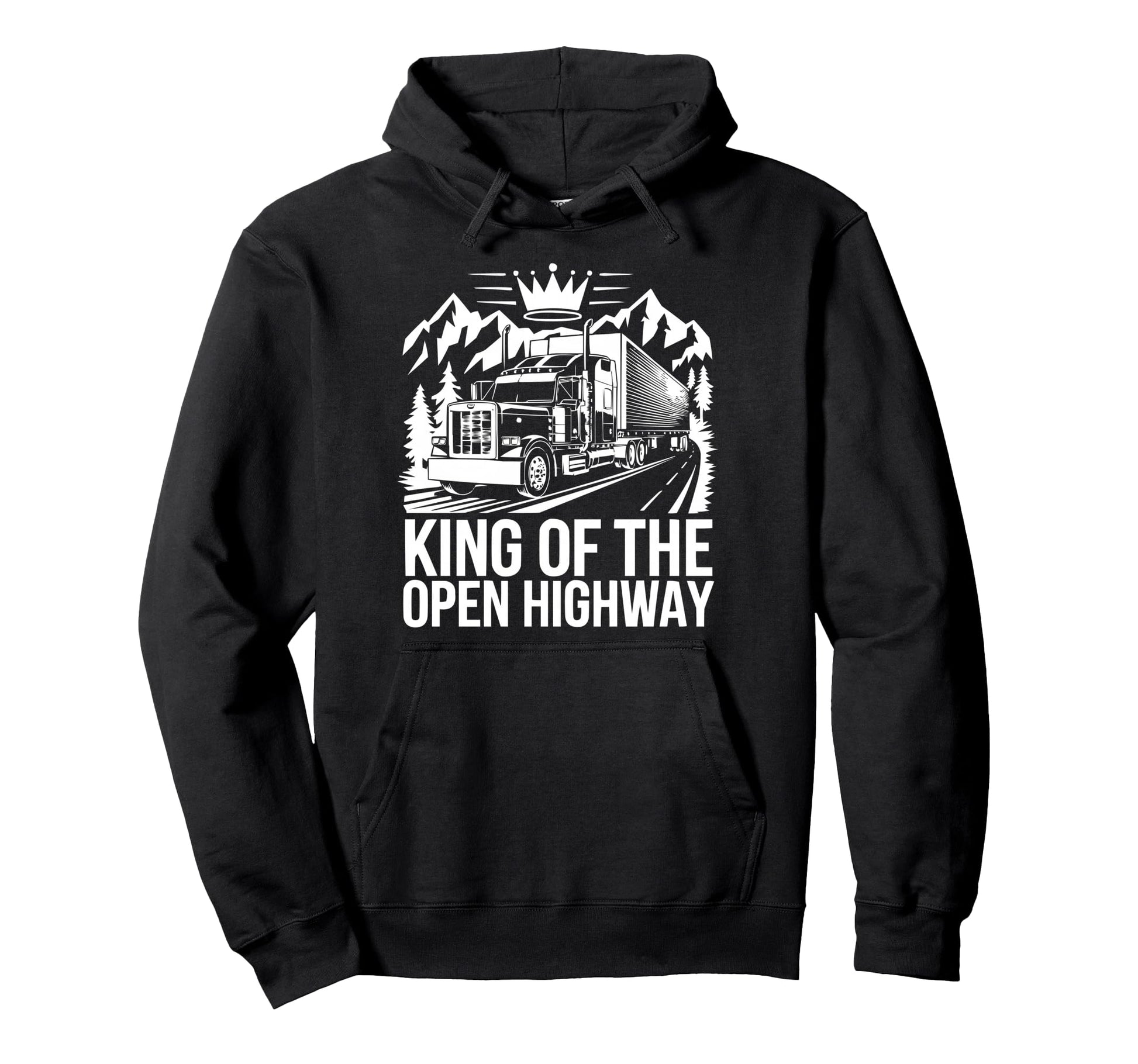Long Haul Trucker Truck Driver Proud Hoodie - Minimalist Print Men Women - T-Shirt, Sweatshirt, Hoodie