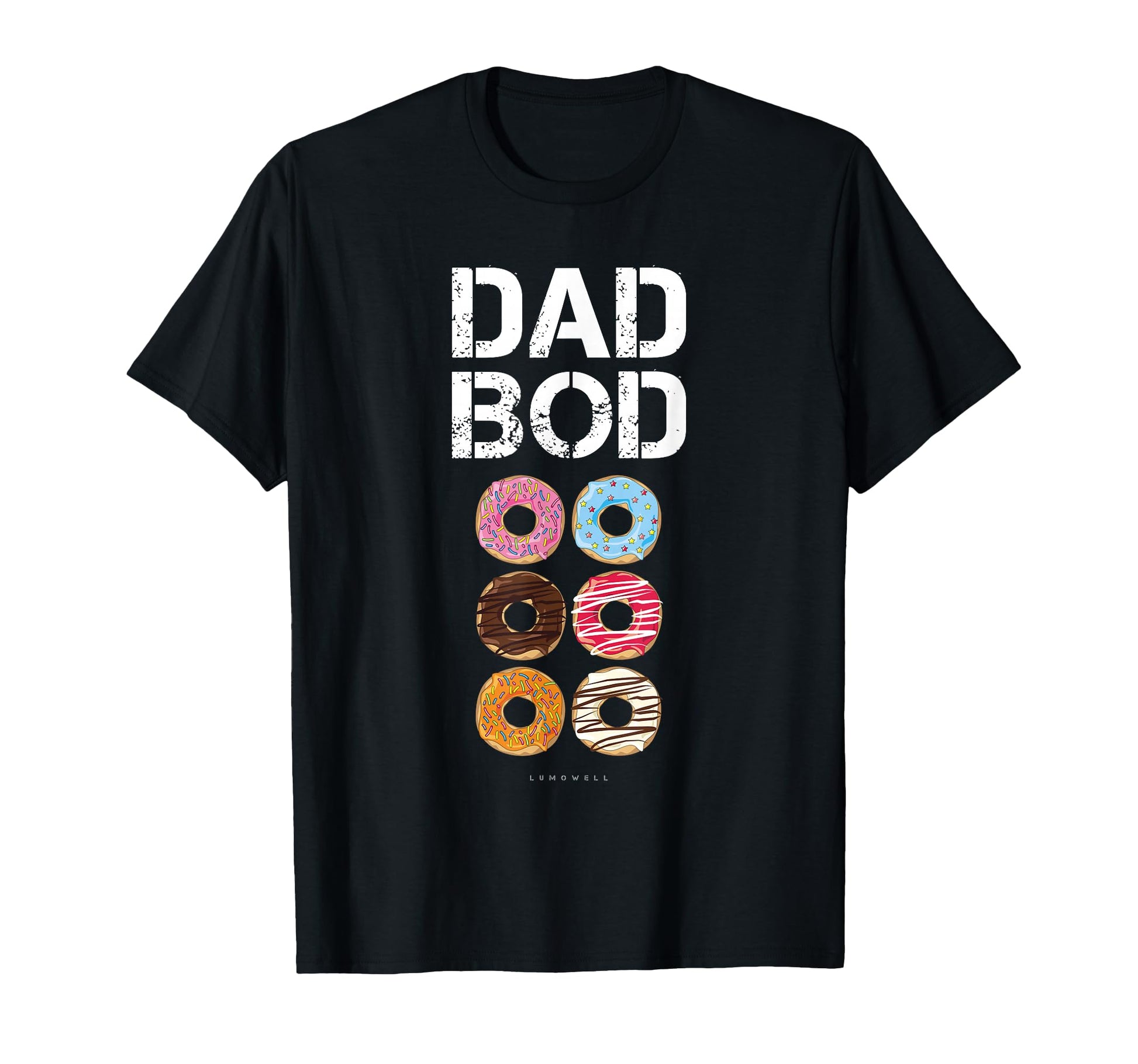 Dad Bod Funny Donut Six Pack Daddy T-Shirt - Custom Art Print for Adults - T-Shirt, Sweatshirt, Hoodie
