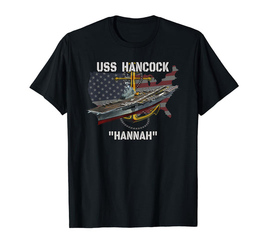 Aircraft Carrier Uss Hancock Cv 19 T-Shirt - Custom Art Print Men Women - T-Shirt, Sweatshirt, Hoodie