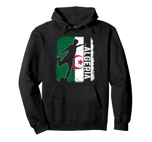 Algeria Soccer Team Algeria Flag Jersey Hoodie - Graphic Print Men Women - T-Shirt, Sweatshirt, Hoodie