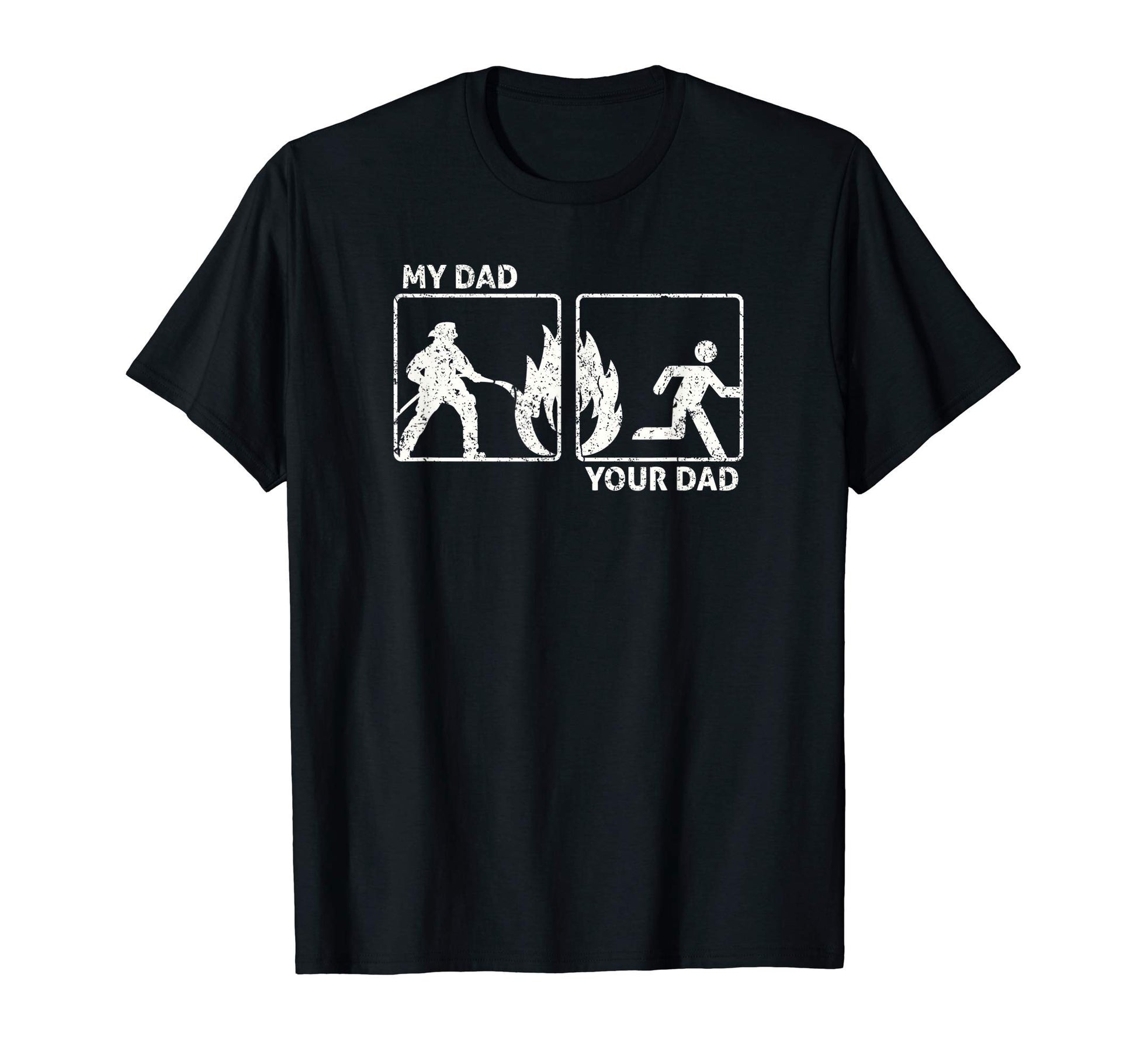 Funny Firefighter Dad Gift Proud T-Shirt - Fun Novelty Design for Adults - T-Shirt, Sweatshirt, Hoodie