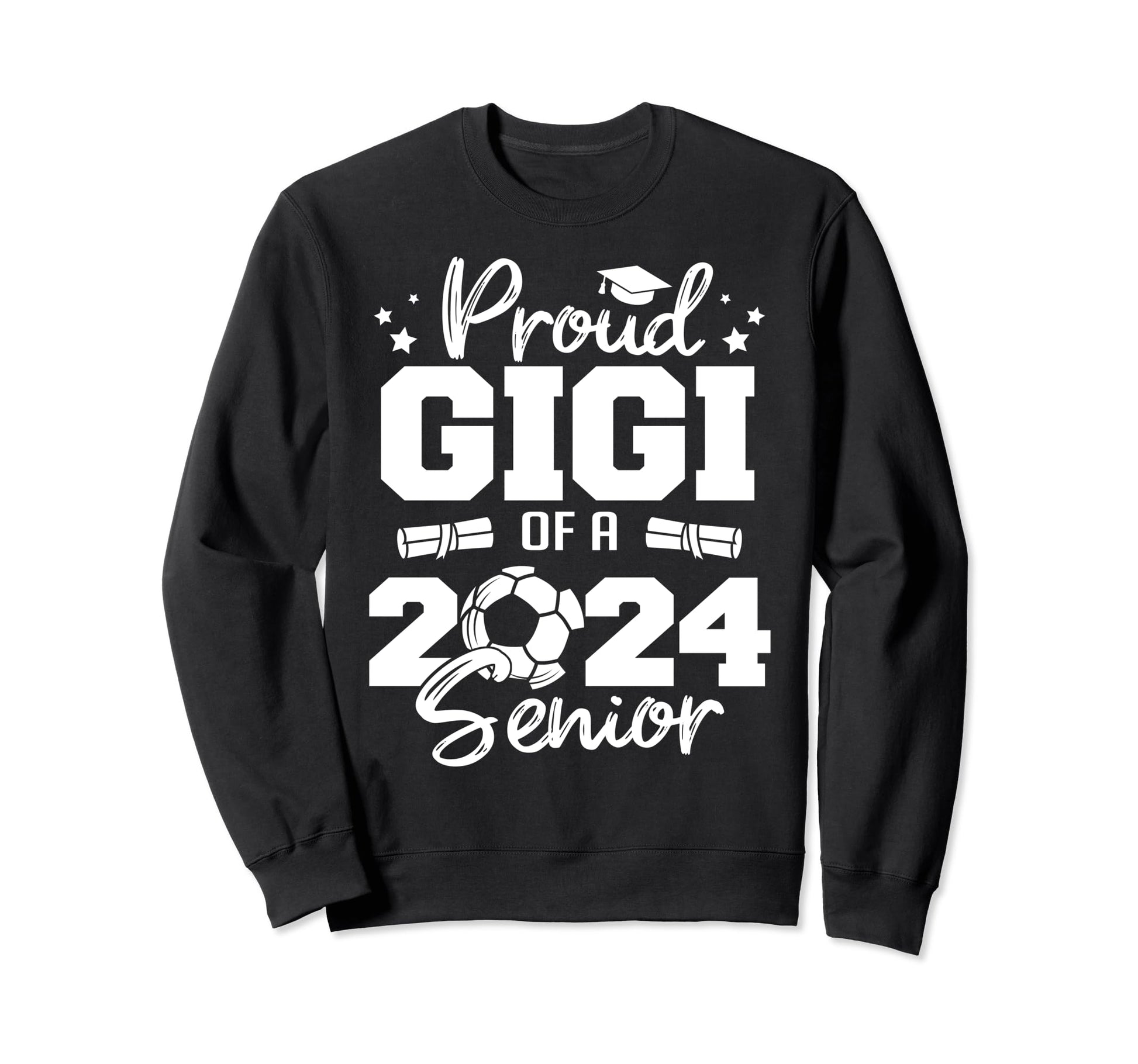 Proud Gigi 2024 Senior Funny Soccer Sweatshirt - Novelty Apparel Men Women - T-Shirt, Sweatshirt, Hoodie