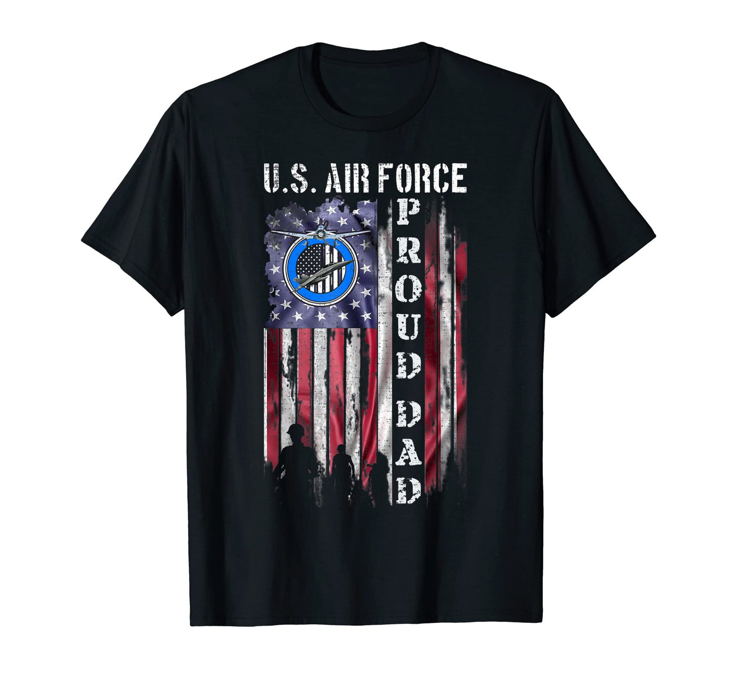 Usa American Flag Us Air Force Proud T-Shirt - Trendy Graphic for Adults - T-Shirt, Sweatshirt, Hoodie
