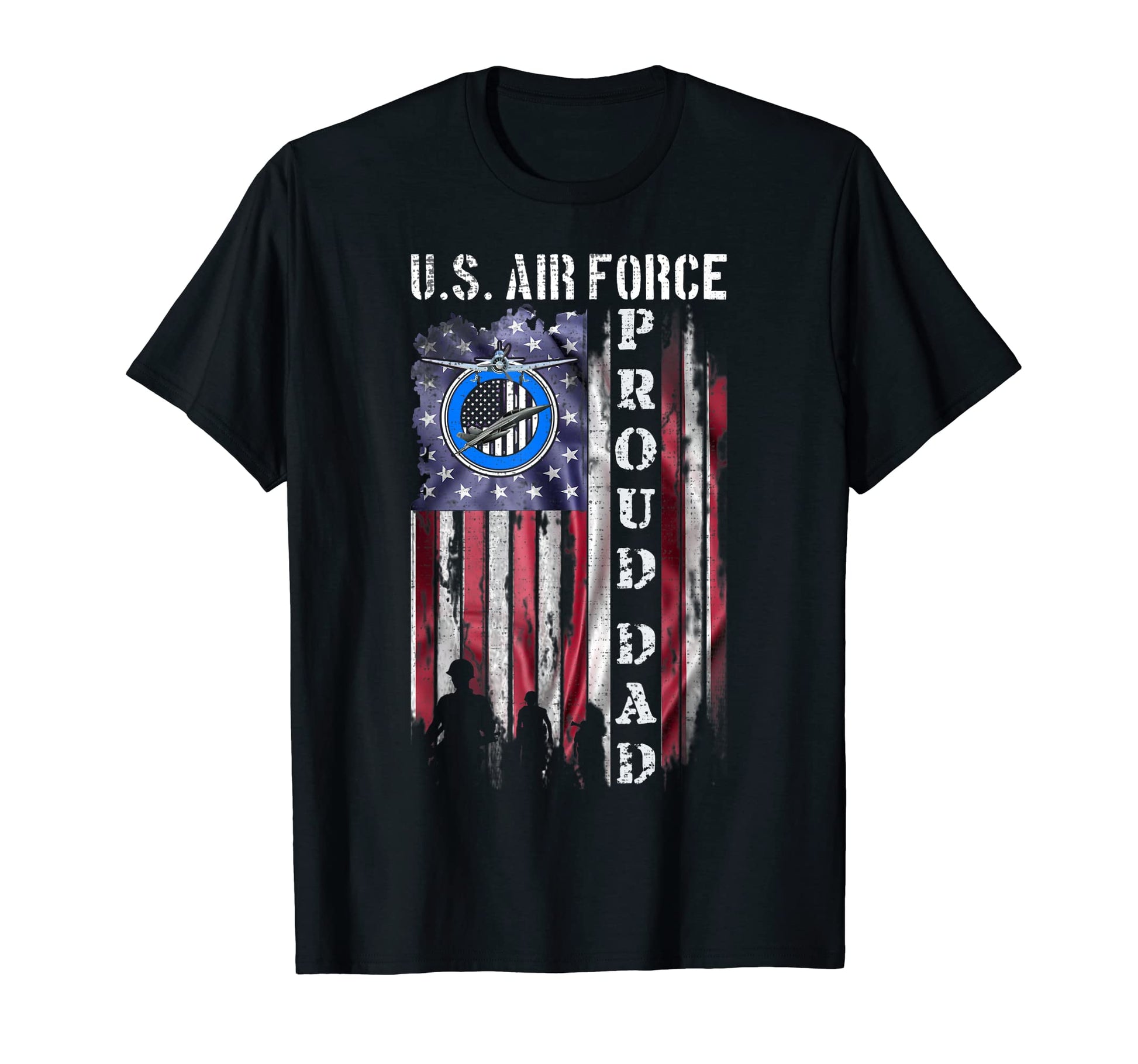 Usa American Flag Us Air Force Proud T-Shirt - Trendy Graphic for Adults - T-Shirt, Sweatshirt, Hoodie