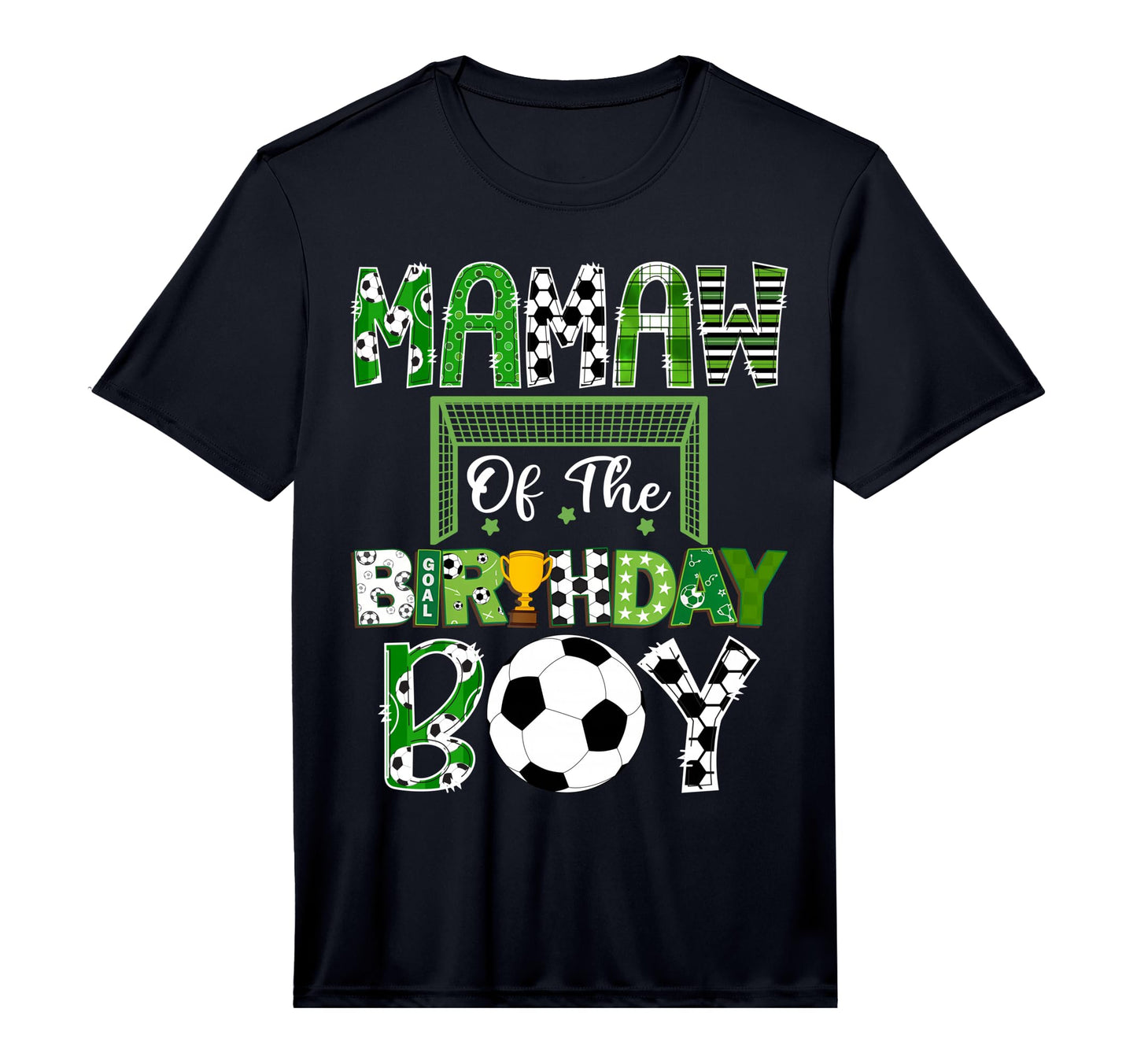 Mamaw Birthday Soccer Lover Game Day T-Shirt - Graphic Print for Adults - T-Shirt, Sweatshirt, Hoodie