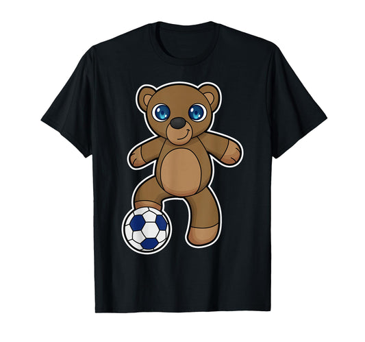 Bear Soccer Player Soccer Sports T-Shirt - Graphic Print Men Women - T-Shirt, Sweatshirt, Hoodie