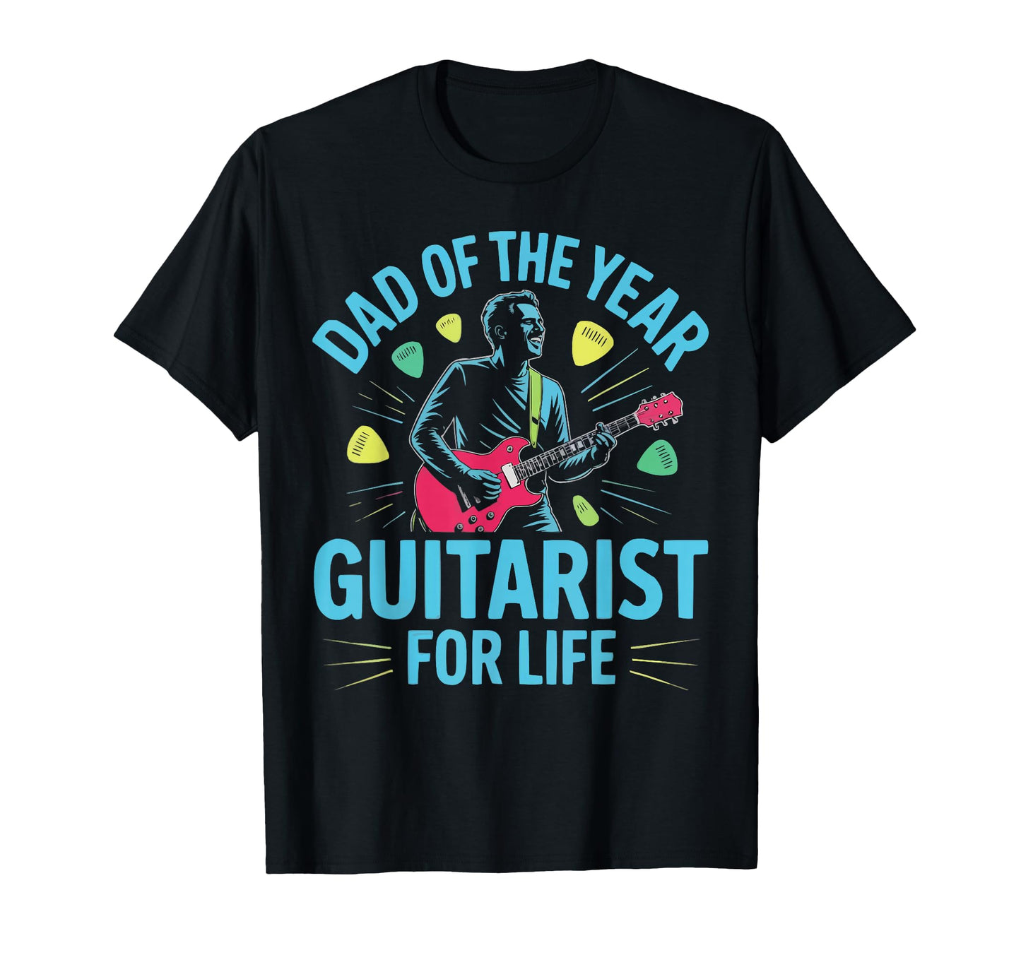 Guitarist Dad Guitar Player Daddy T-Shirt - Trendy Graphic for Adults - T-Shirt, Sweatshirt, Hoodie
