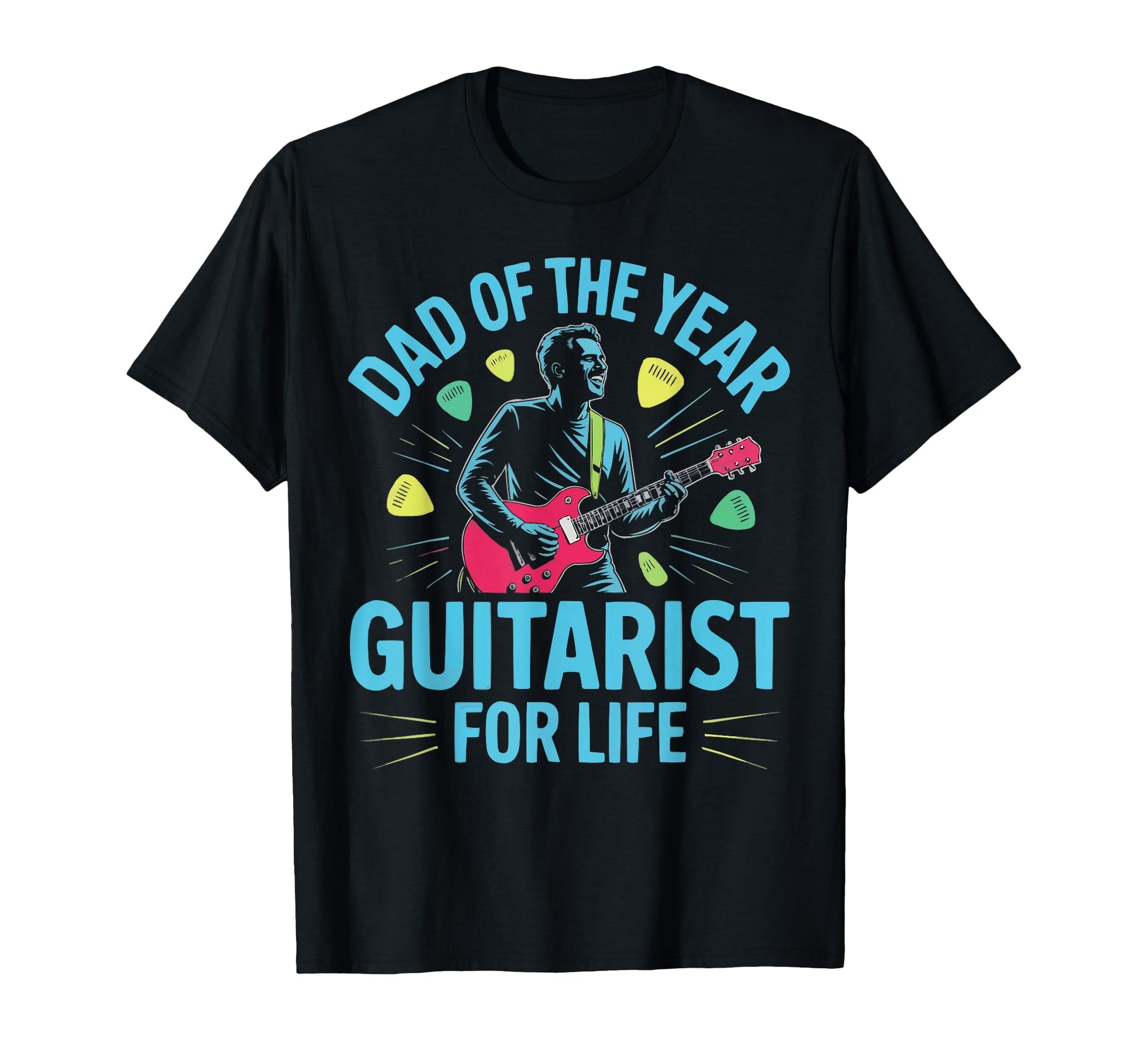 Guitarist Dad Guitar Player Daddy T-Shirt - Trendy Graphic for Adults - T-Shirt, Sweatshirt, Hoodie