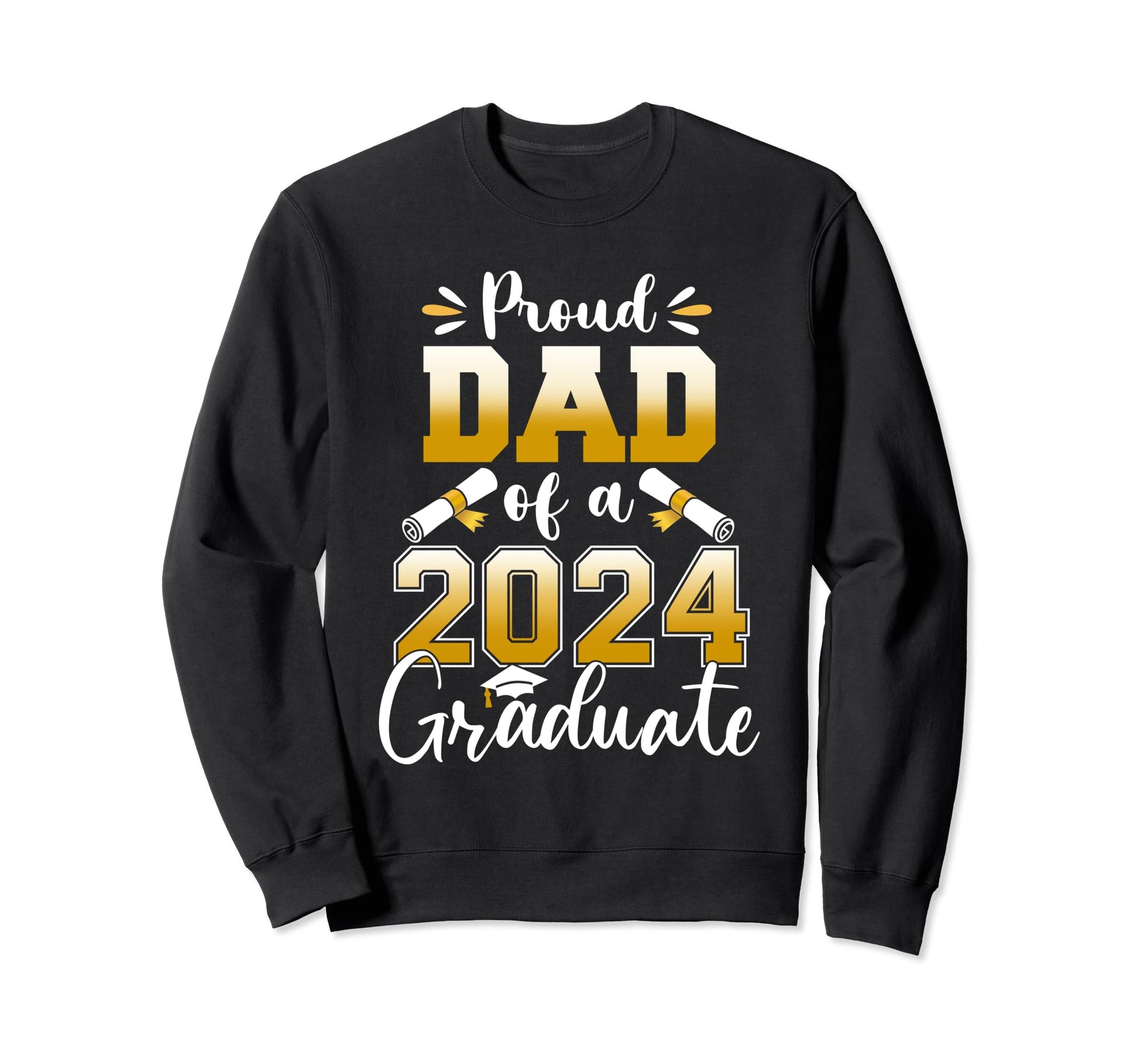 Daddy Senior 2024 Proud Dad Sweatshirt - Fun Novelty Design for Adults - T-Shirt, Sweatshirt, Hoodie