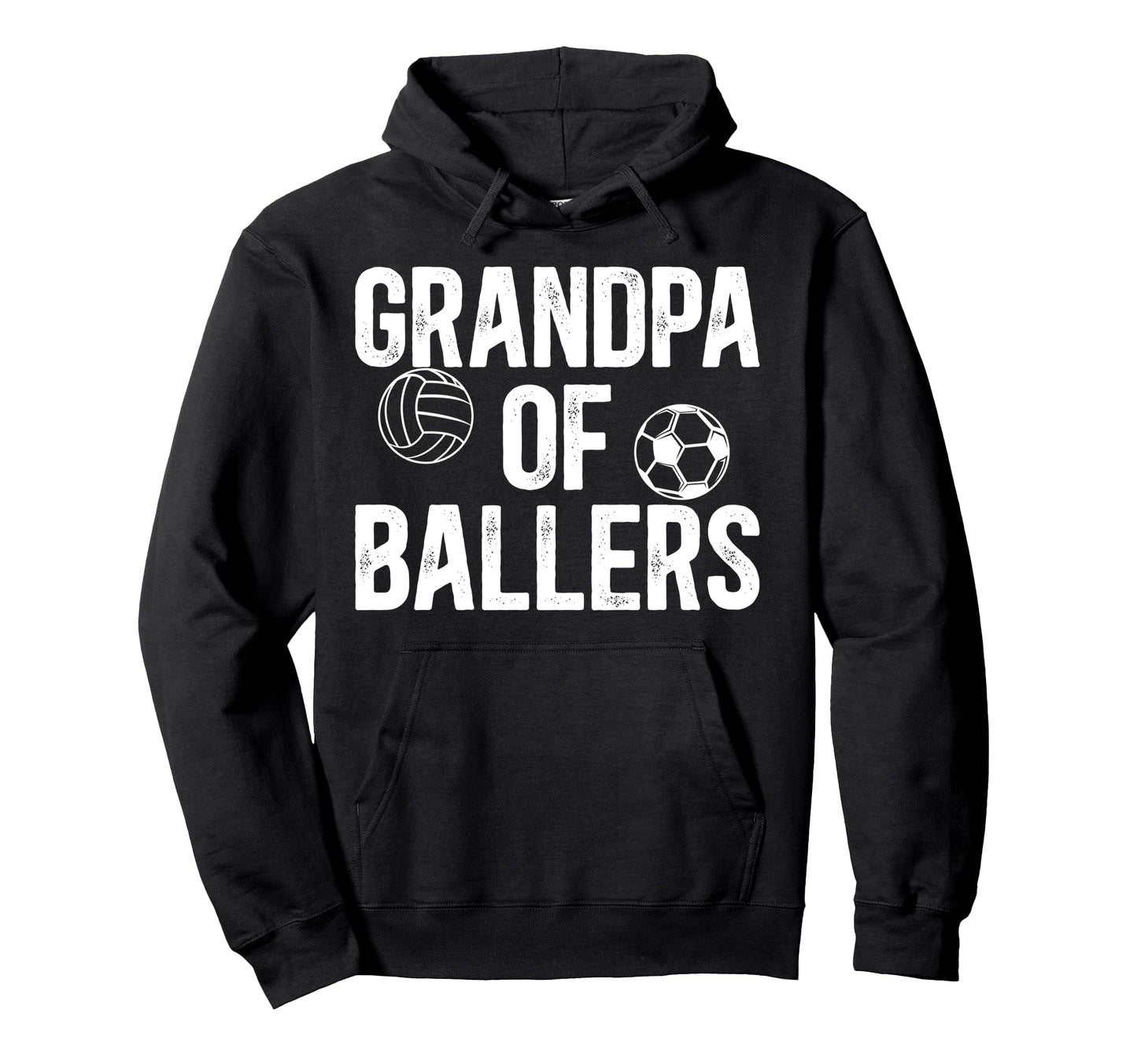 Grandpa Ballers Proud Volleyball Soccer Hoodie - Streetwear Style Unisex - T-Shirt, Sweatshirt, Hoodie