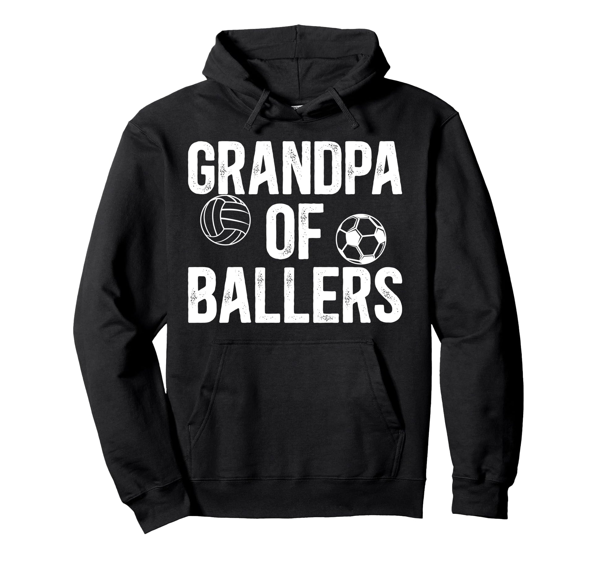 Grandpa Ballers Proud Volleyball Soccer Hoodie - Streetwear Style Unisex - T-Shirt, Sweatshirt, Hoodie