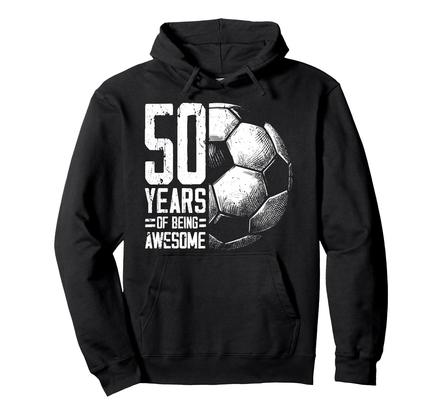 50Th Birthday Soccer Player Football 50 Hoodie - Graphic Print Men Women - T-Shirt, Sweatshirt, Hoodie