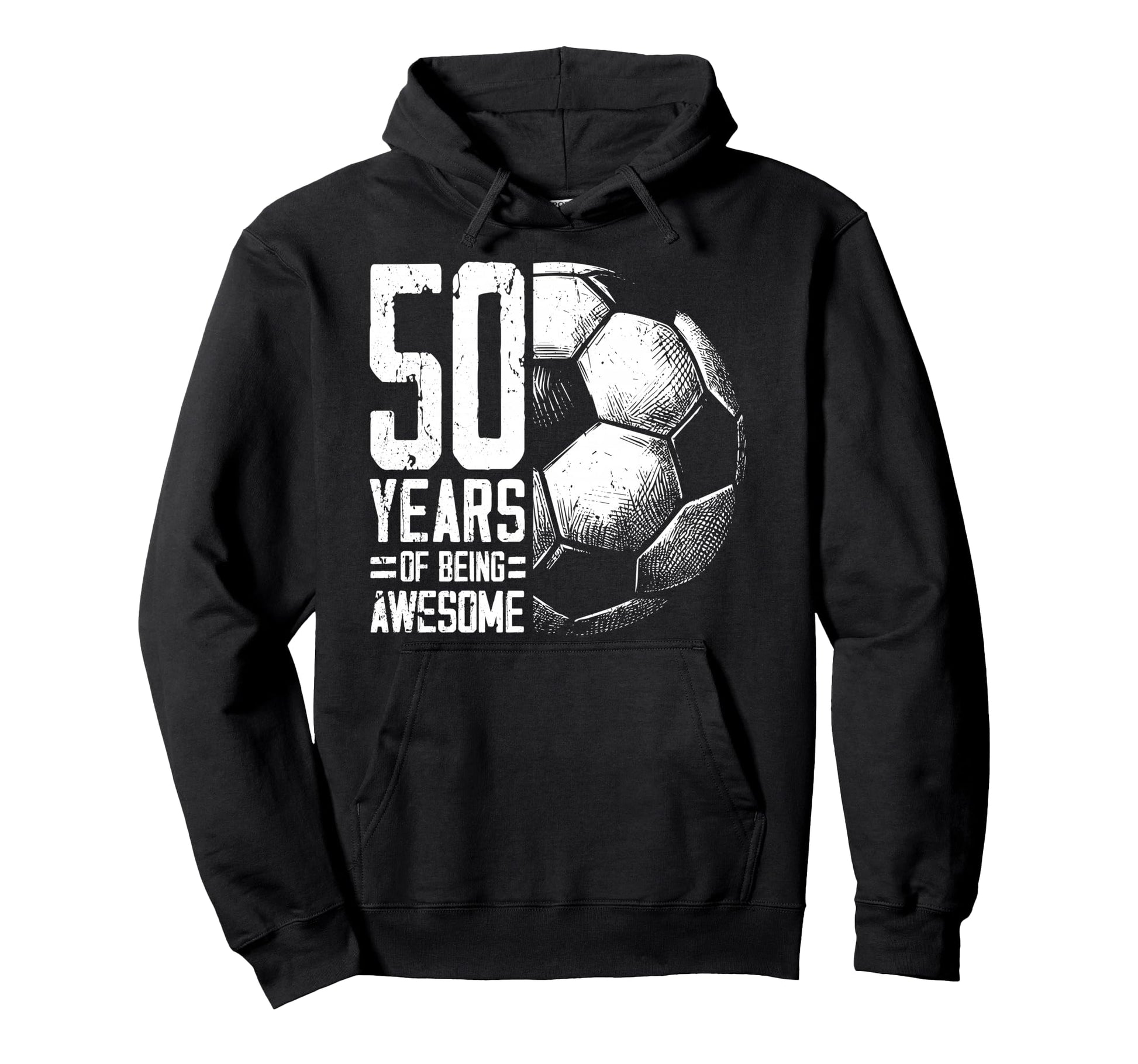 50Th Birthday Soccer Player Football 50 Hoodie - Graphic Print Men Women - T-Shirt, Sweatshirt, Hoodie