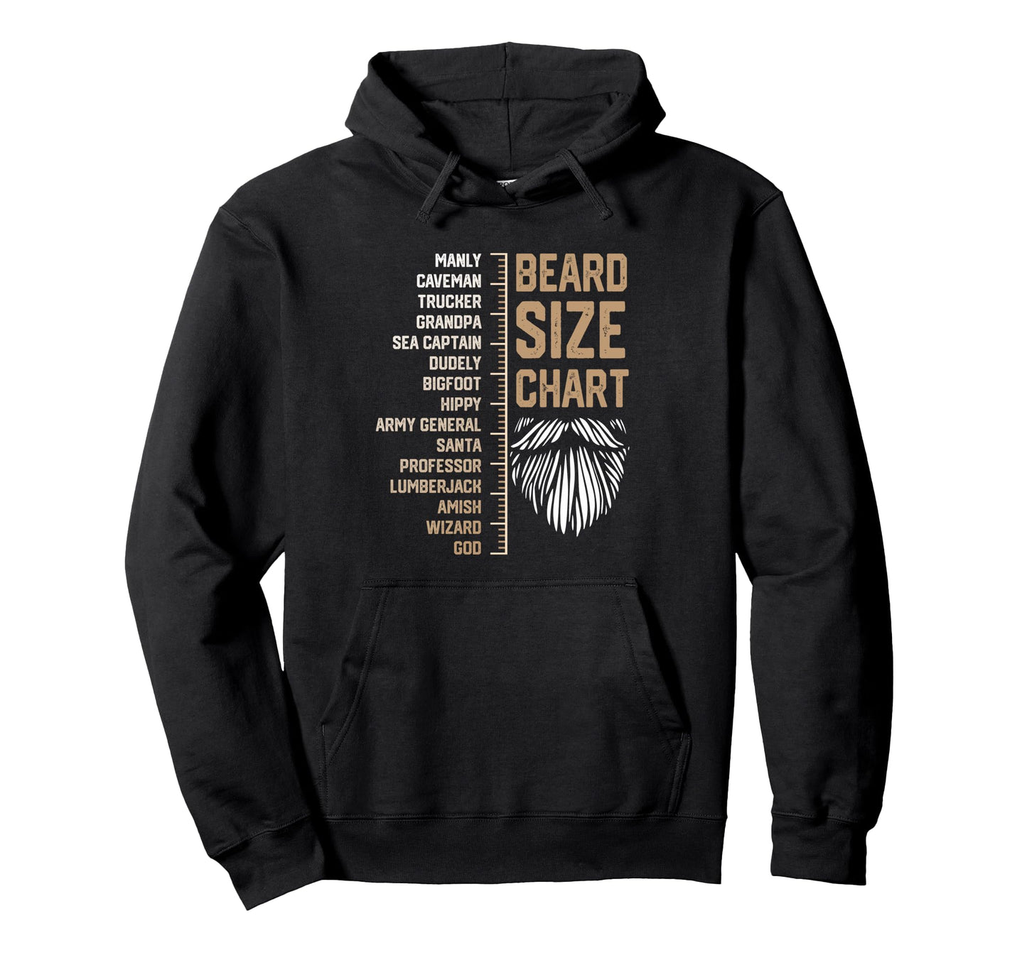 Beard Chart Funny Bearded Dad Beard Hoodie - Custom Art Print Men Women - T-Shirt, Sweatshirt, Hoodie