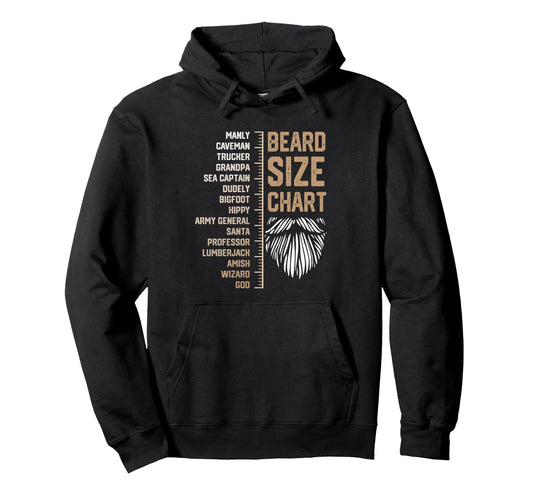 Beard Chart Funny Bearded Dad Beard Hoodie - Custom Art Print Men Women - T-Shirt, Sweatshirt, Hoodie