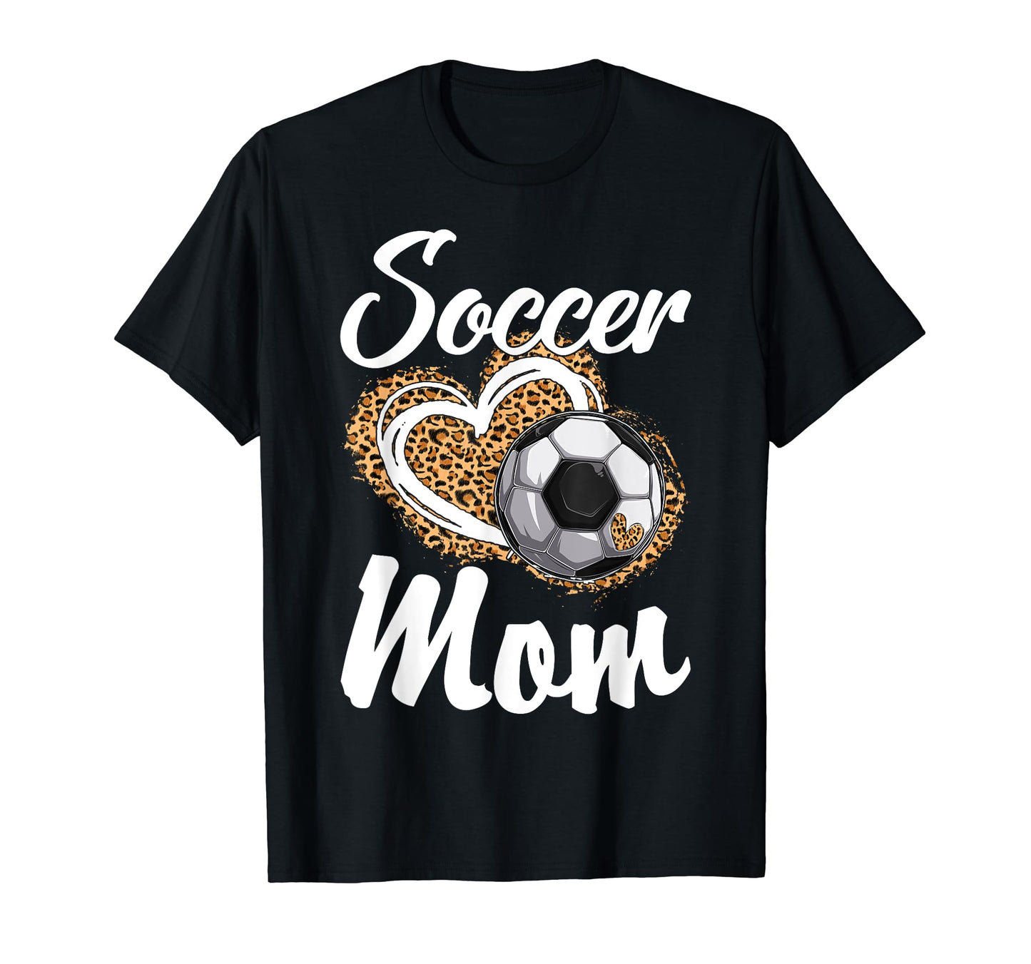 Soccer Mom Grandma Leopard Soccer Sport T-Shirt - Trendy Graphic Men Women - T-Shirt, Sweatshirt, Hoodie