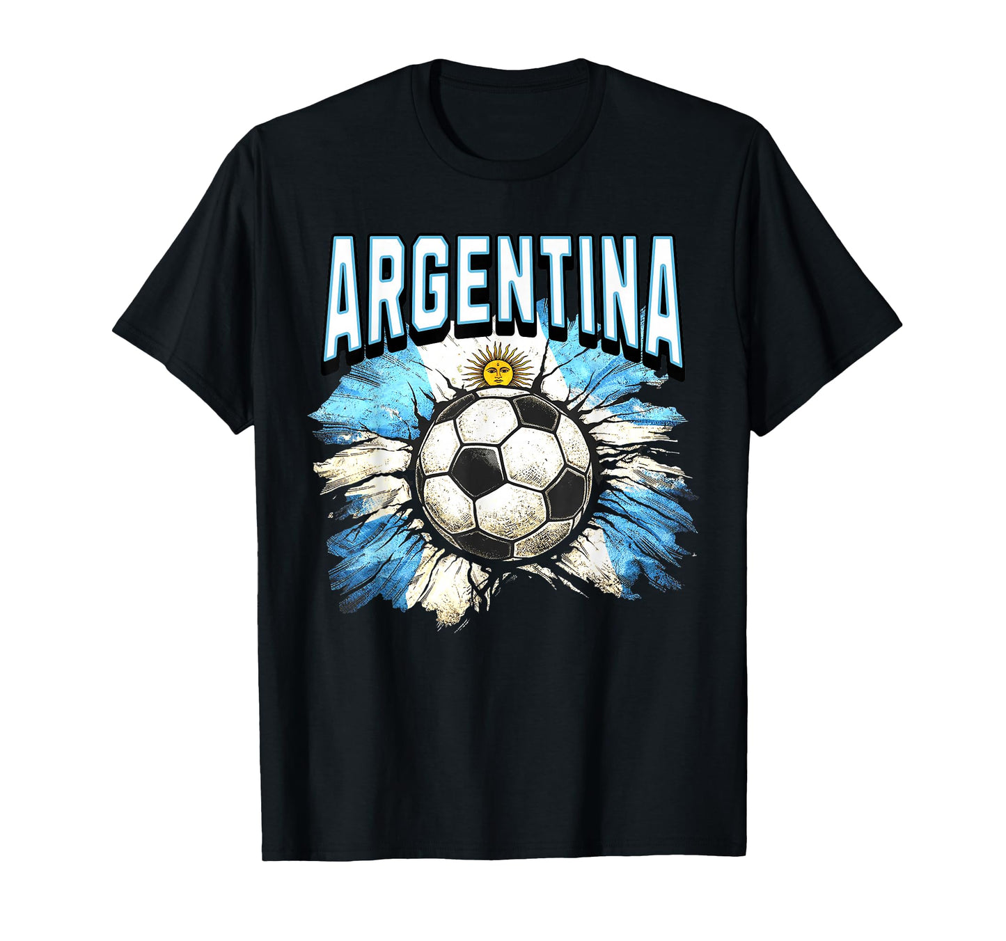 Argentina Flag Soccer Argentine Pride F T-Shirt - Unique Graphic Unisex - T-Shirt, Sweatshirt, Hoodie
