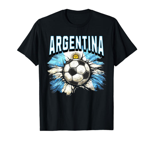 Argentina Flag Soccer Argentine Pride F T-Shirt - Unique Graphic Unisex - T-Shirt, Sweatshirt, Hoodie