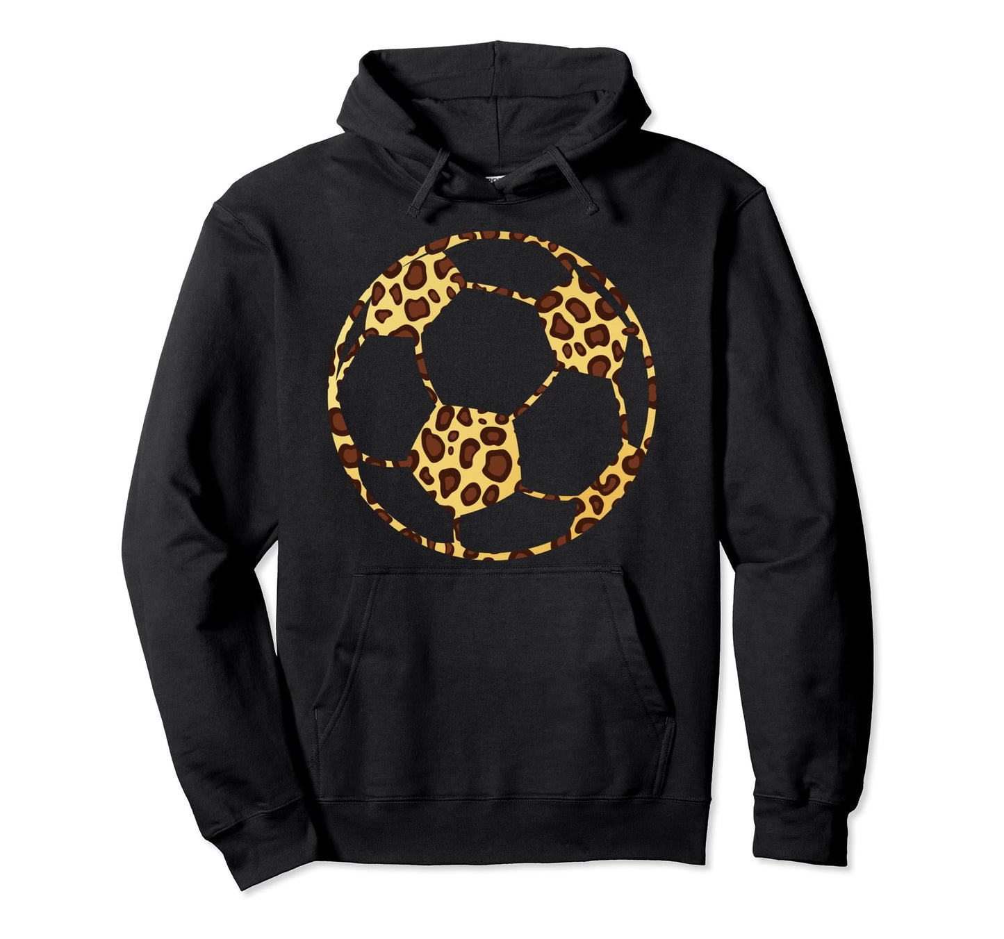 Soccerball Cheetah Leopard Pattern Hoodie - Minimalist Print Men Women - T-Shirt, Sweatshirt, Hoodie