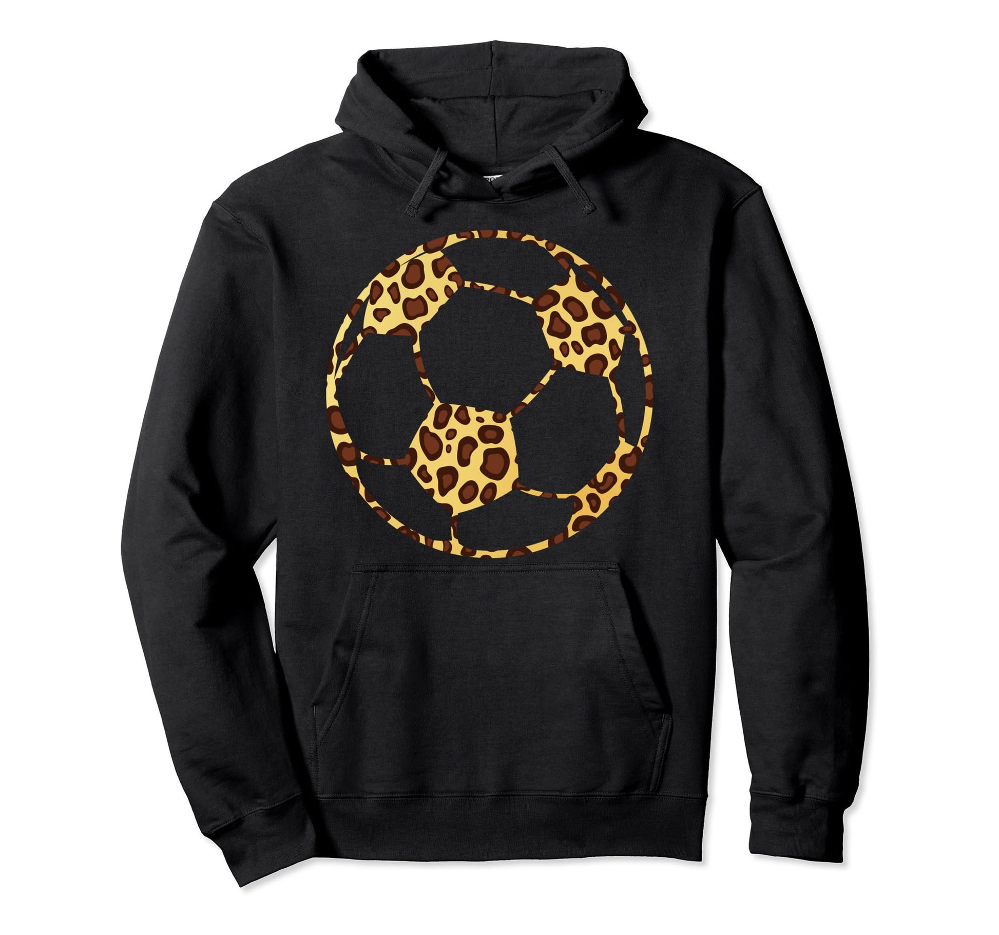 Soccerball Cheetah Leopard Pattern Hoodie - Minimalist Print Men Women - T-Shirt, Sweatshirt, Hoodie