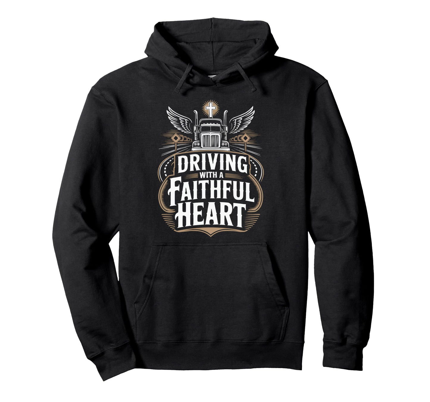 Christian Truck Driver Trucker Hoodie - Fun Novelty Design Unisex - T-Shirt, Sweatshirt, Hoodie