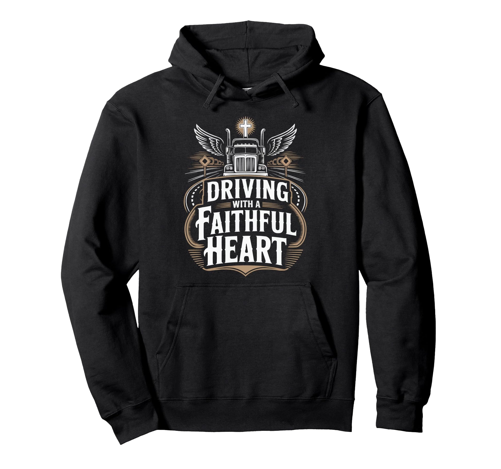 Christian Truck Driver Trucker Hoodie - Fun Novelty Design Unisex - T-Shirt, Sweatshirt, Hoodie
