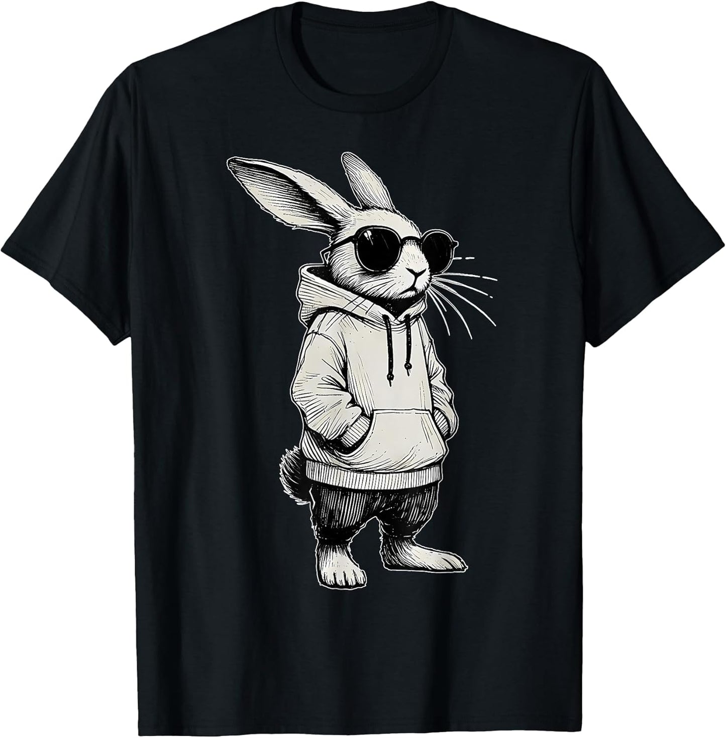 Happy Easter Day Bunny Rabbit Men Boys Unisex T-shirt, Sweatshirt, Hoodie, Long Sleeve Tee - T-Shirt, Sweatshirt, Hoodie