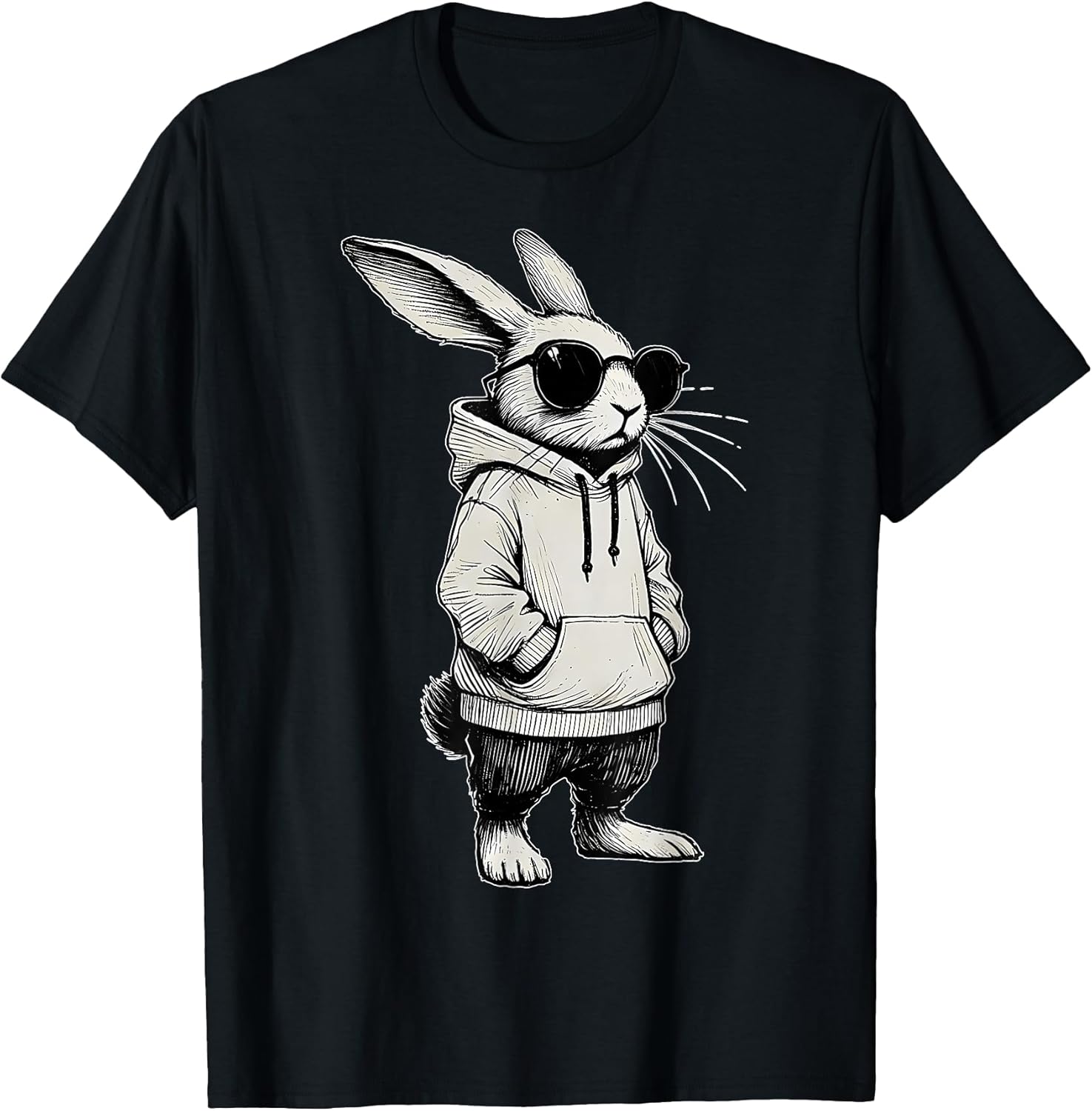 Happy Easter Day Bunny Rabbit Men Boys Unisex T-shirt, Sweatshirt, Hoodie, Long Sleeve Tee - T-Shirt, Sweatshirt, Hoodie
