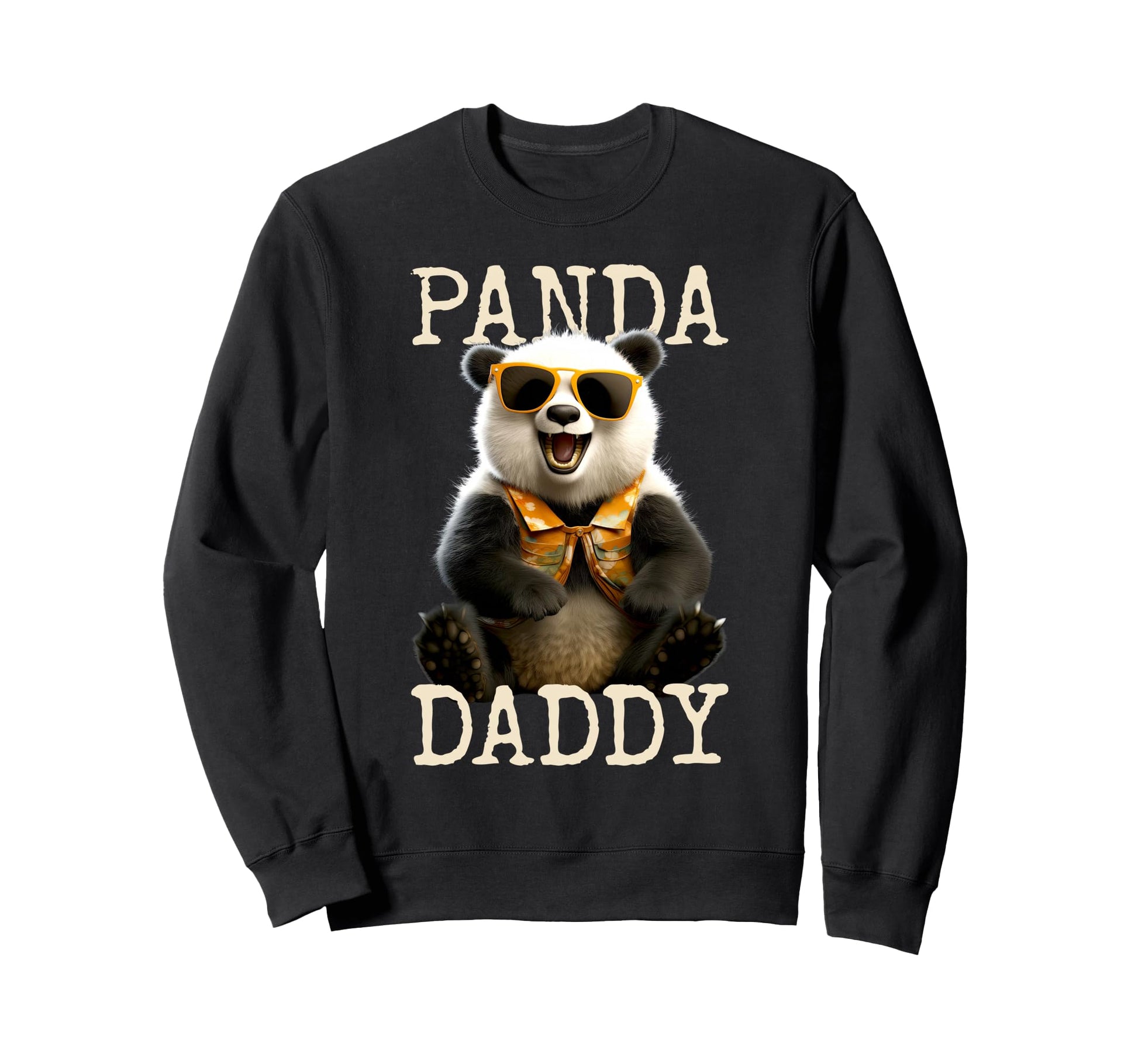 Panda Daddy Papa Pandas Dad Fathers Sweatshirt - Fun Novelty Design Unisex - T-Shirt, Sweatshirt, Hoodie