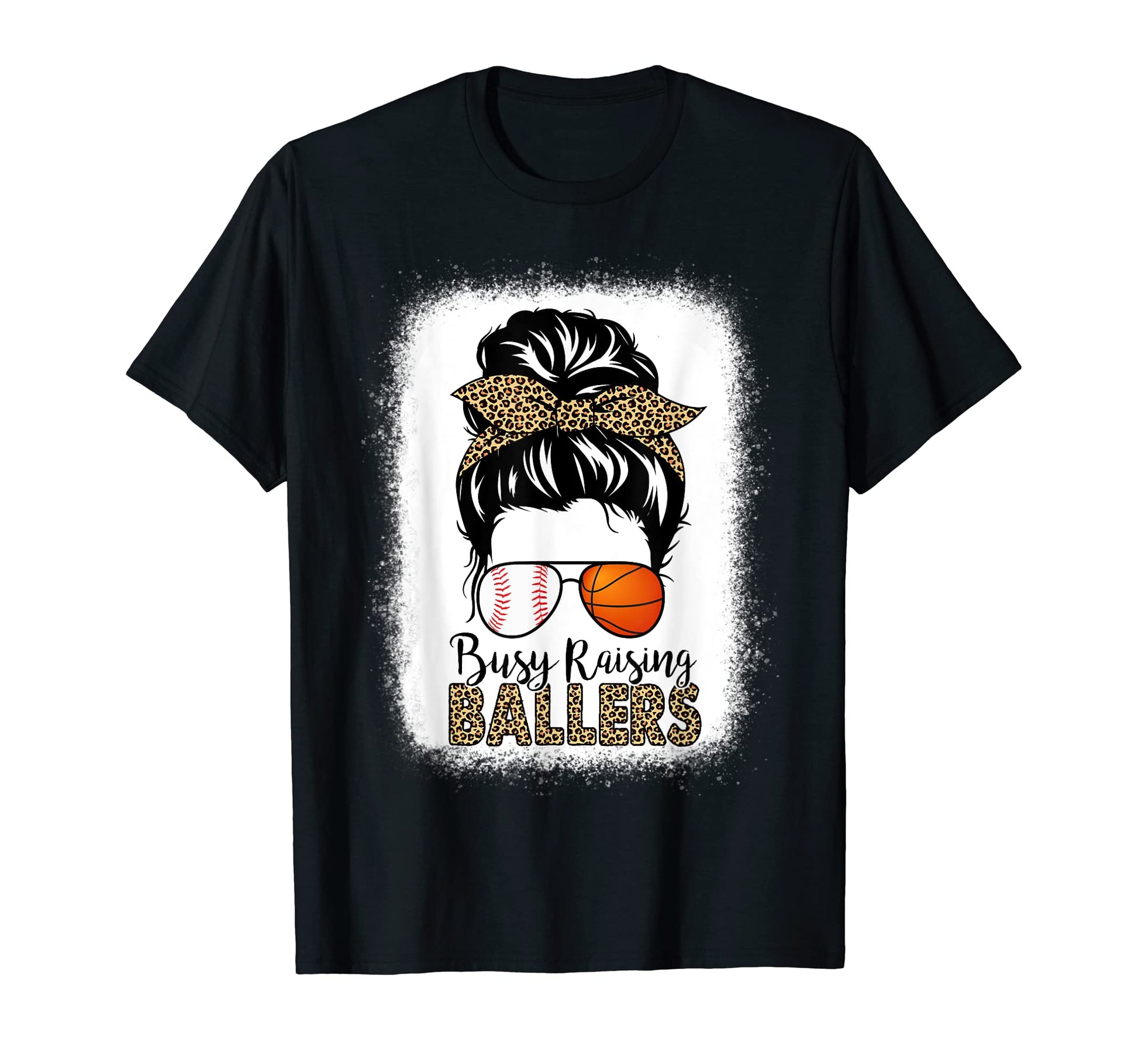 Basketball Baseball Mom Busy Raising T-Shirt - Unique Graphic Unisex - T-Shirt, Sweatshirt, Hoodie