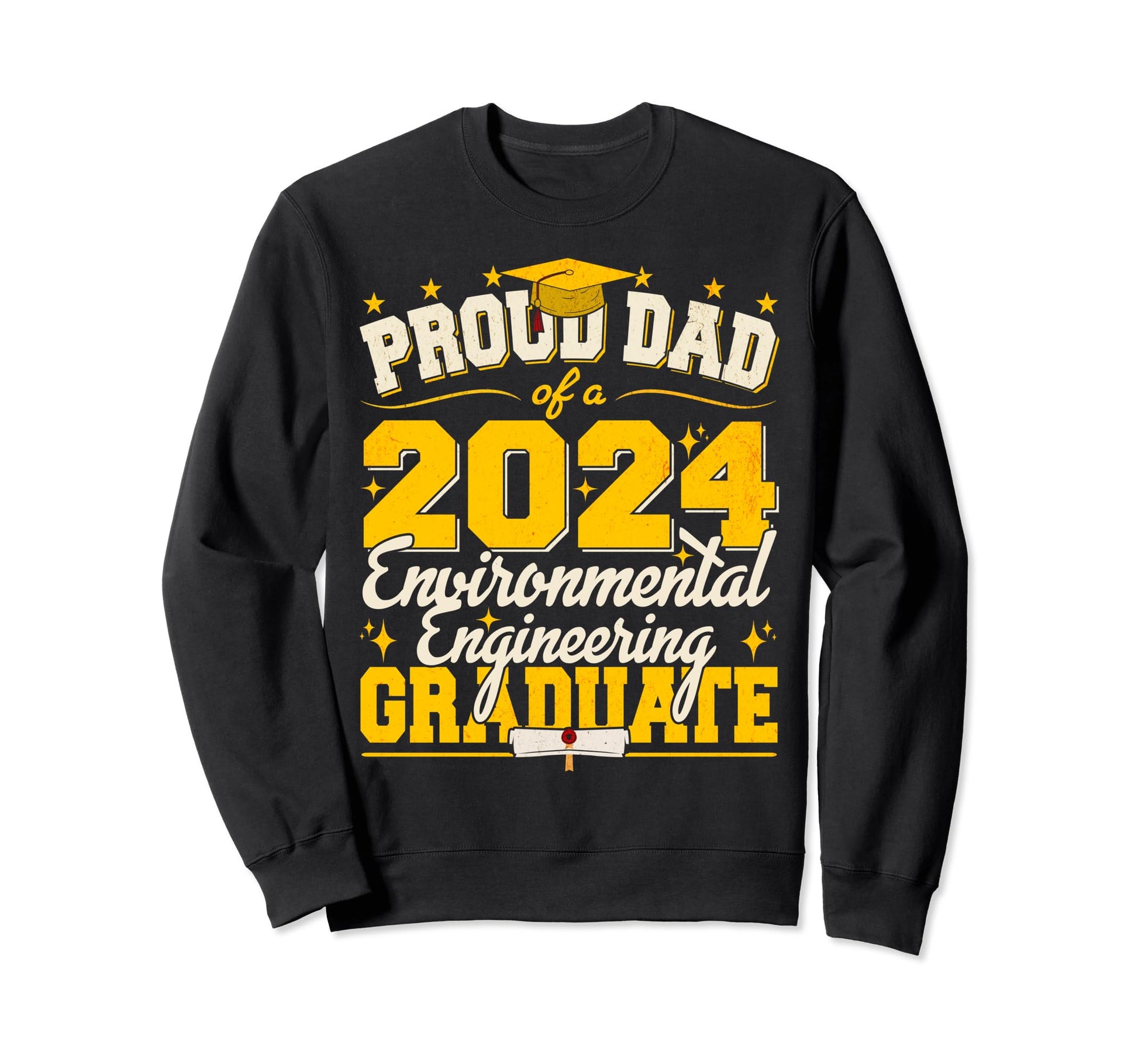 Proud Dad 2024 Environmental Sweatshirt - Trendy Graphic for Adults - T-Shirt, Sweatshirt, Hoodie