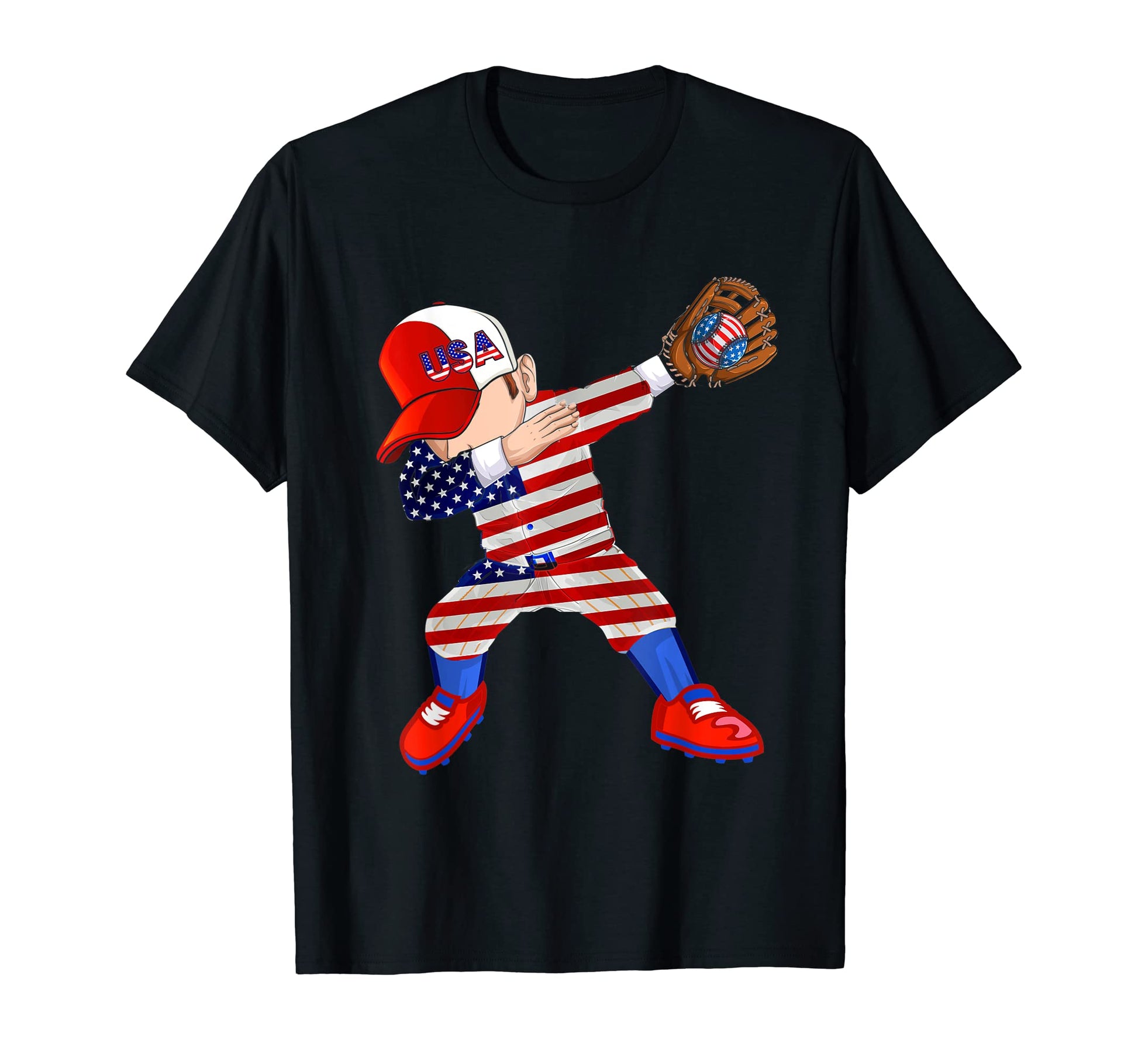 Dabbing Baseball Player Lover T-Shirt - Aesthetic Graphic for Adults - T-Shirt, Sweatshirt, Hoodie