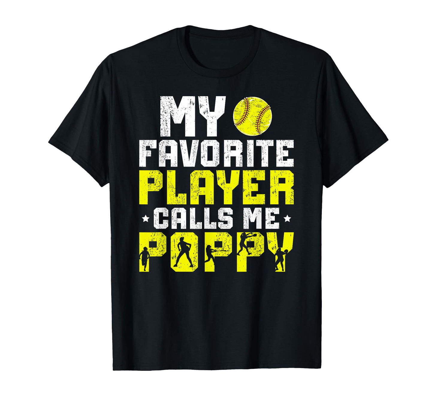 My Favorite Softball Player Poppy T-Shirt - Minimalist Print Men Women - T-Shirt, Sweatshirt, Hoodie