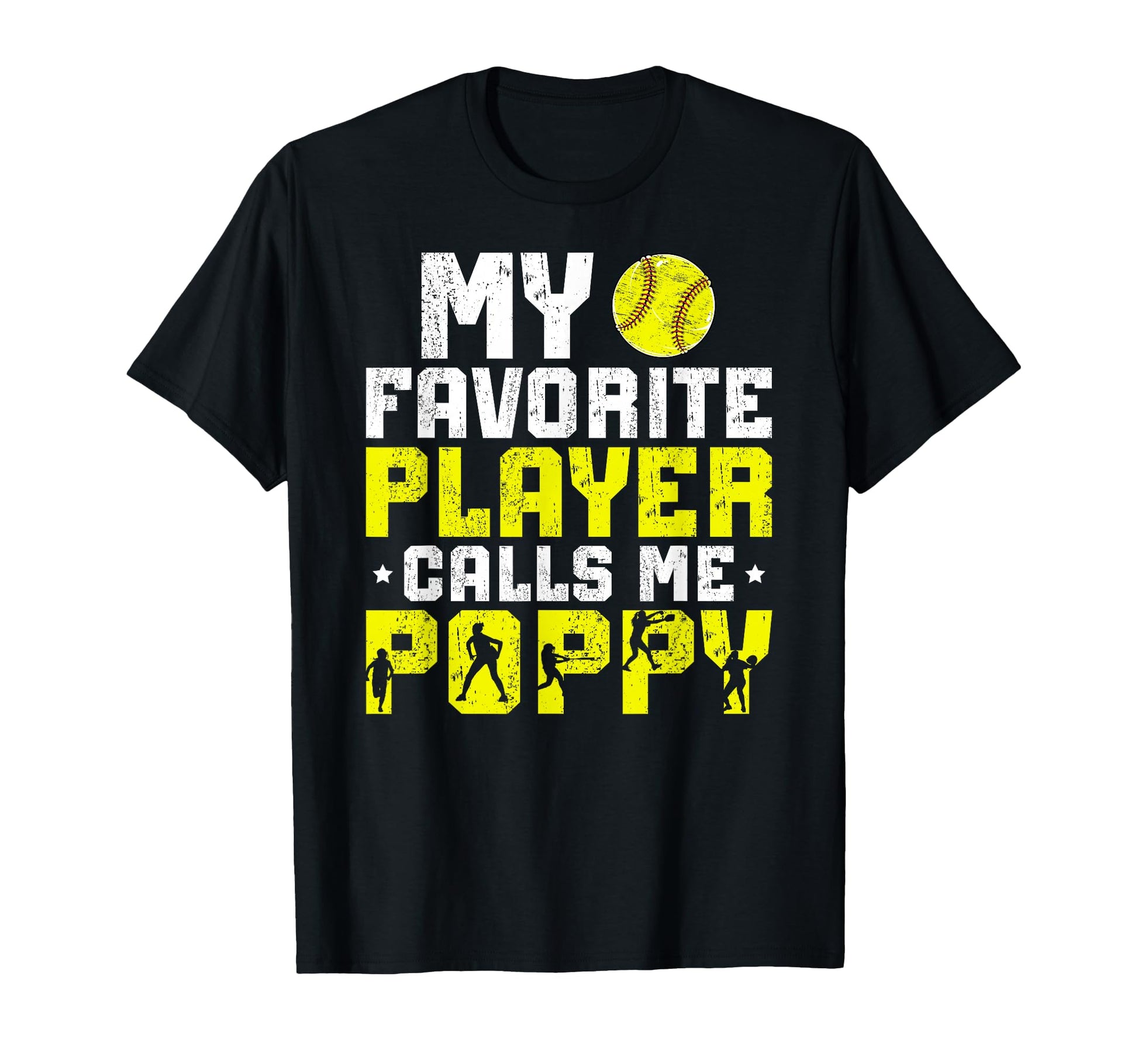 My Favorite Softball Player Poppy T-Shirt - Minimalist Print Men Women - T-Shirt, Sweatshirt, Hoodie